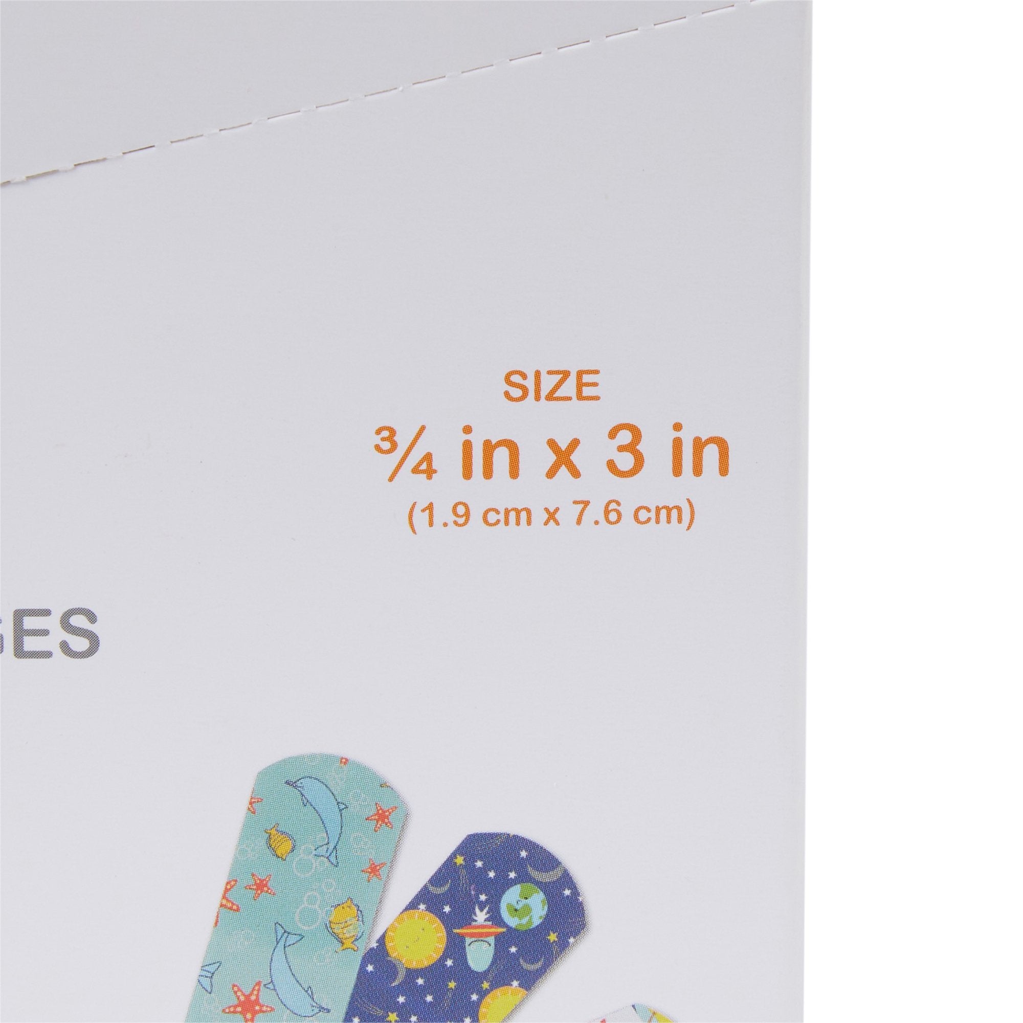 McKesson Kids™ Kid Design (Assorted Prints) Adhesive Strip, 3/4 x 3 Inch (100 Units)
