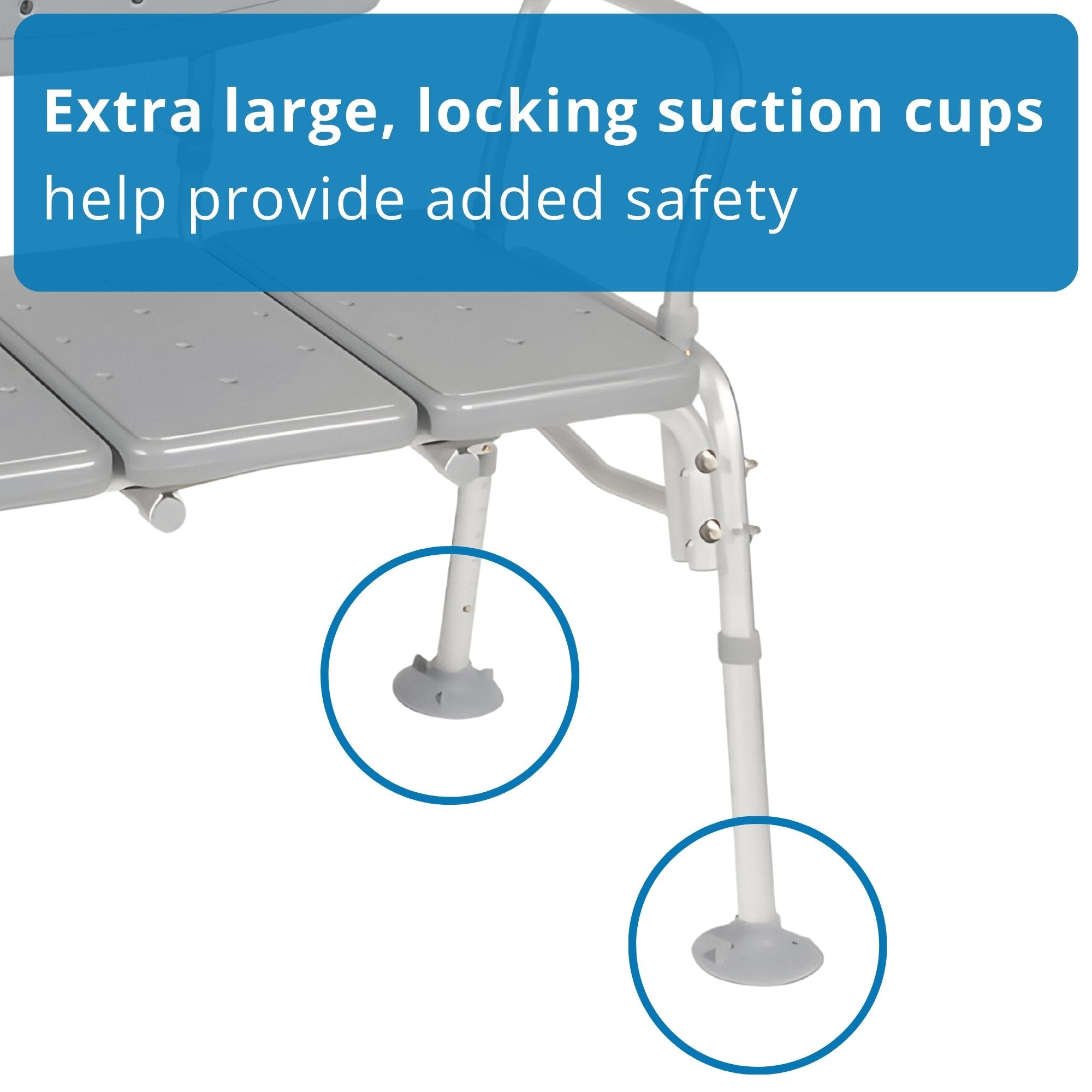 McKesson Knocked Down Bariatric Bath Transfer Bench, 18-1/4 to 23-1/4 Inch (1 Unit)