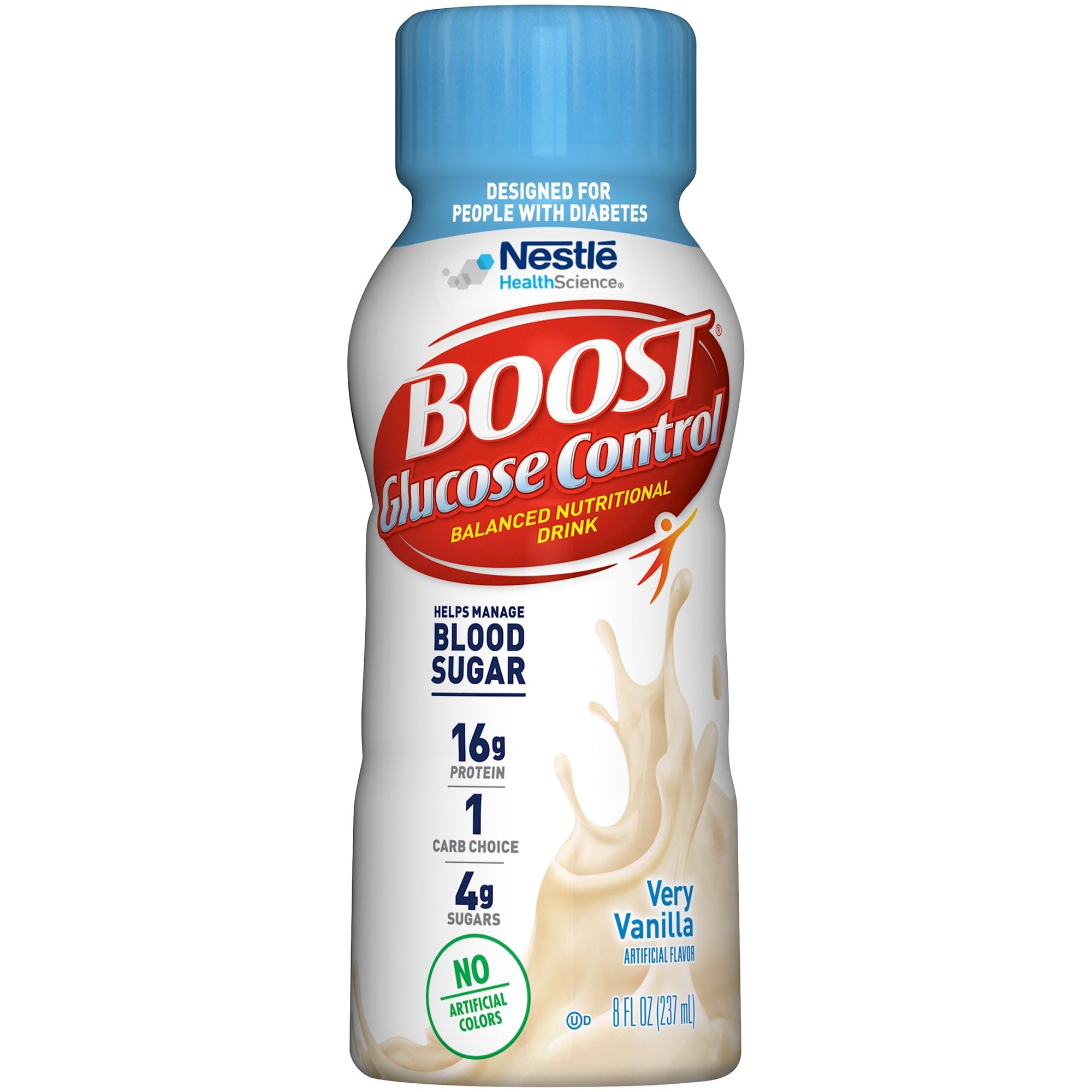 Boost® Glucose Control Vanilla Balanced Nutritional Drink, 8-ounce Bottle (6 Units)