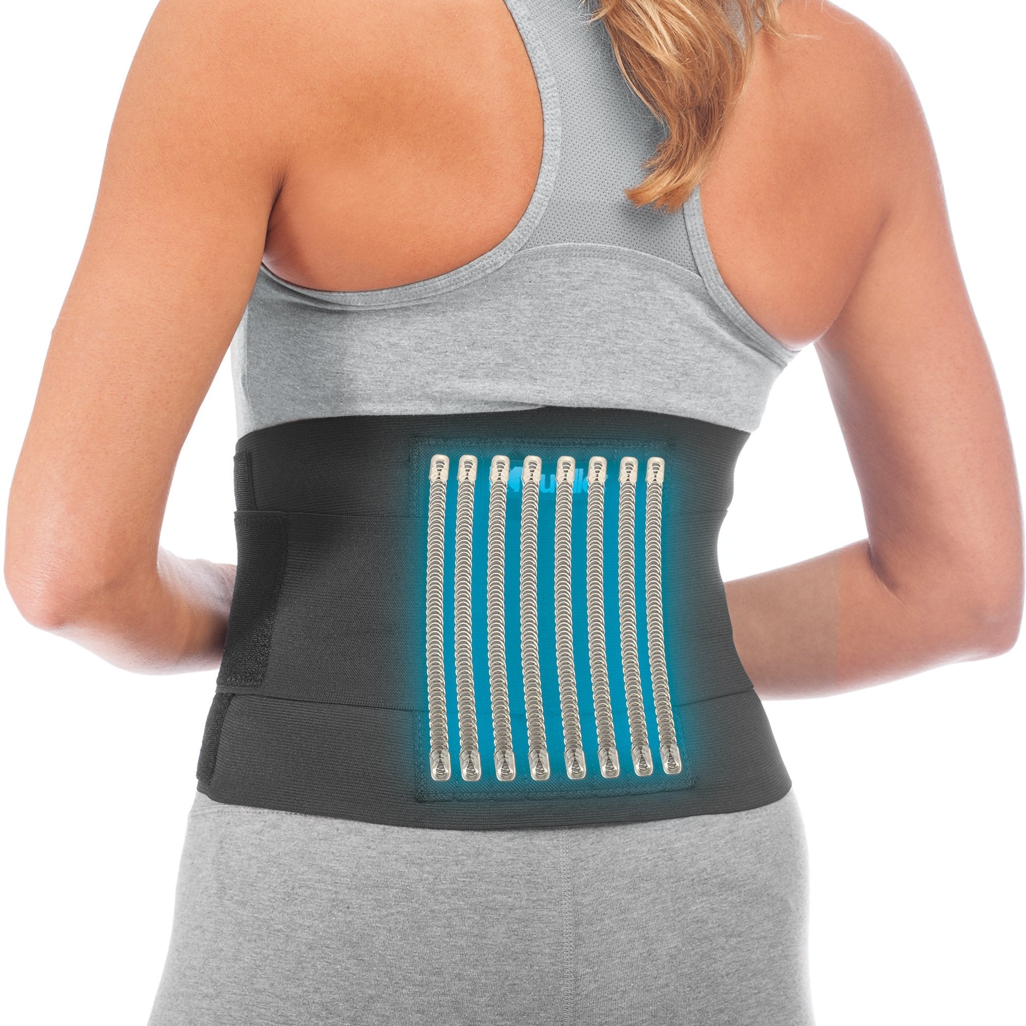 Back Brace Mueller® One Size Fits Most Hook and Loop Strap Closure 28 to 50 Inch Waist Circumference Adult (1 Unit)