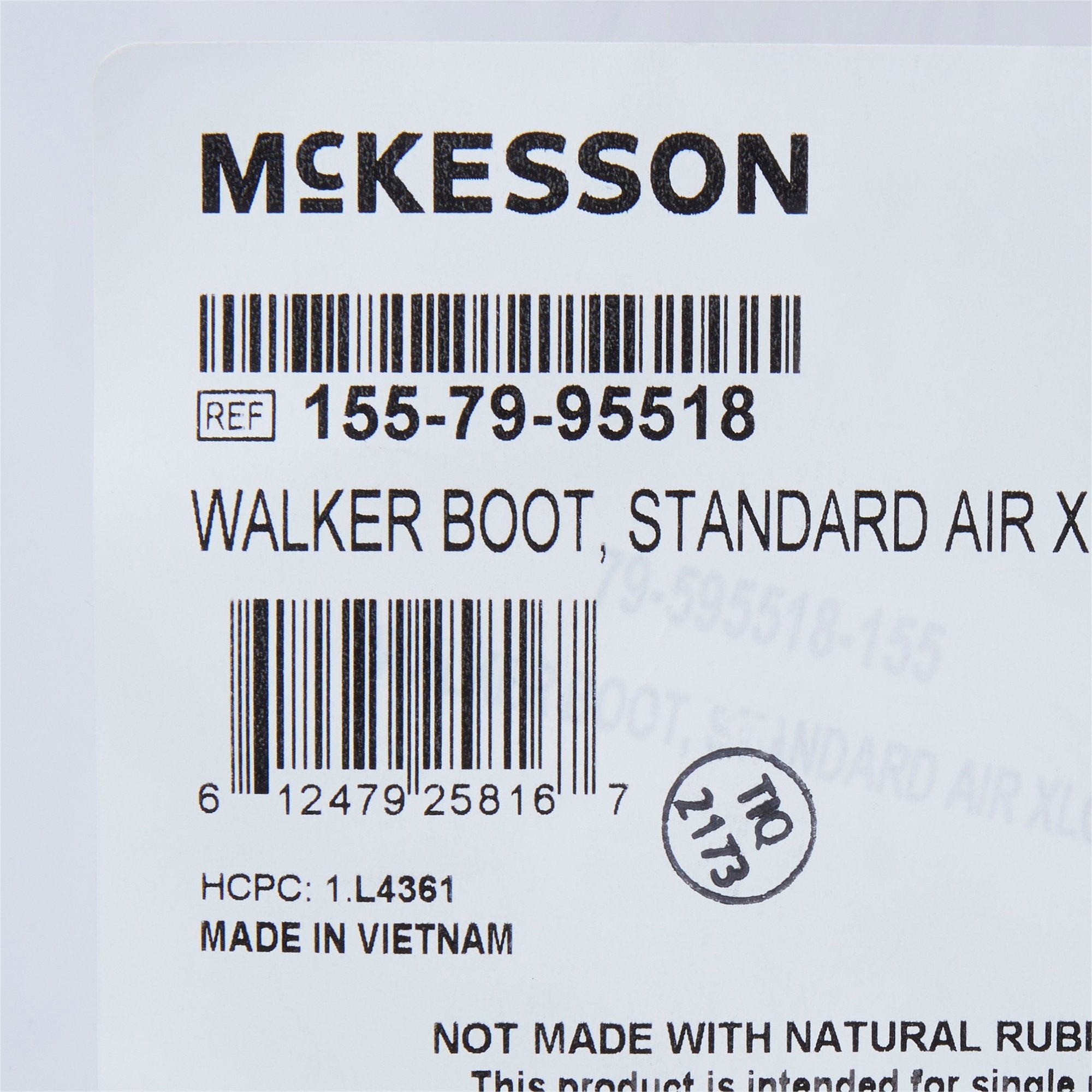 McKesson Pneumatic / Adjustable Air Support Walker Boot, Extra Large (1 Unit)