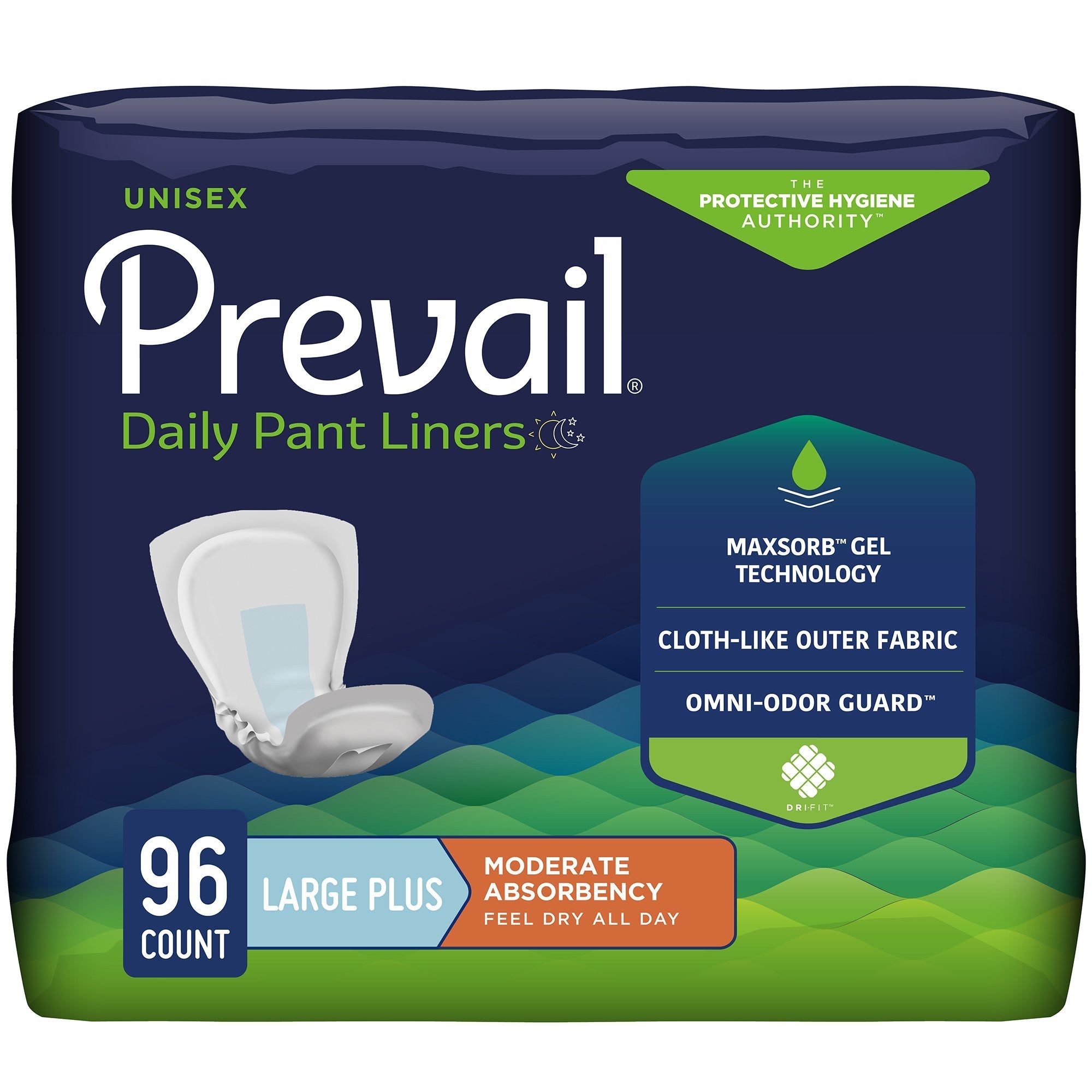 Prevail® Daily Pant Liners - 28" Moderate Absorbency Bladder Control