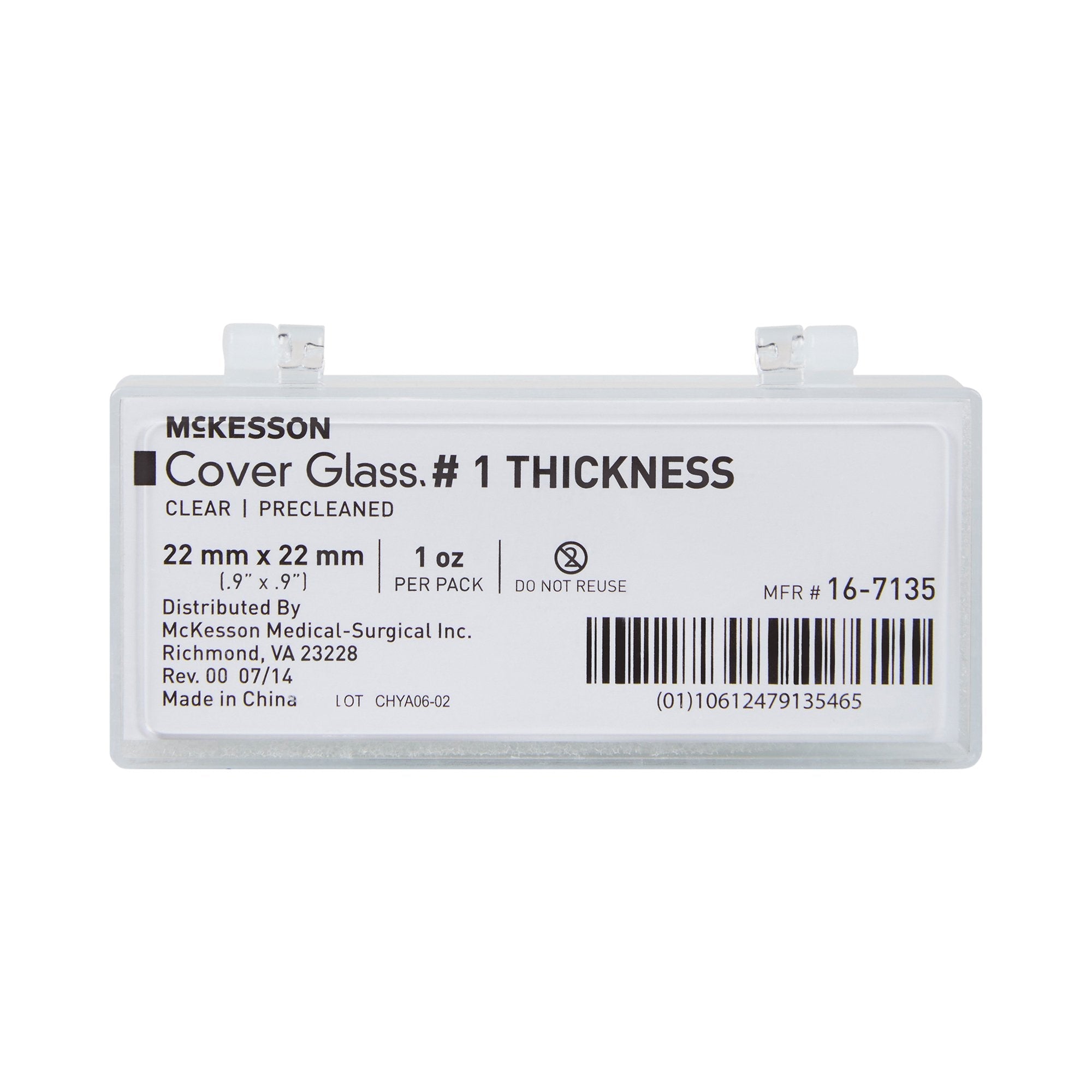 McKesson Cover Glass, 22 x 22 mm (10 Units)