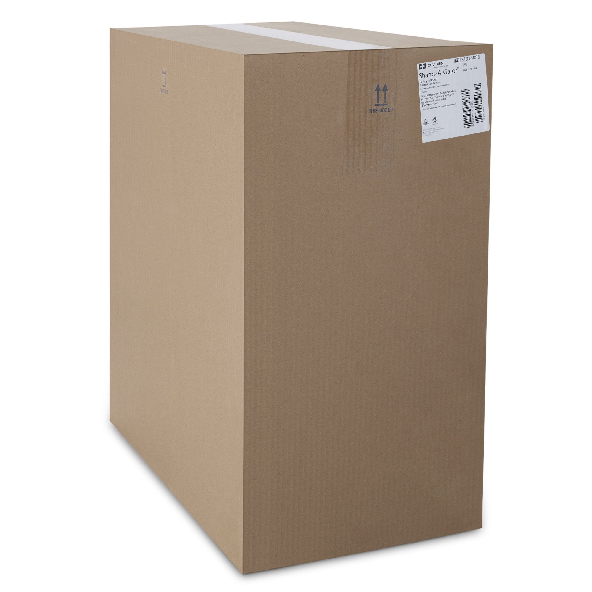 Sharps-A-Gator™ Multi-purpose Sharps Container, 3 Gallon, 20½ x 14 x 6 Inch (1 Unit)