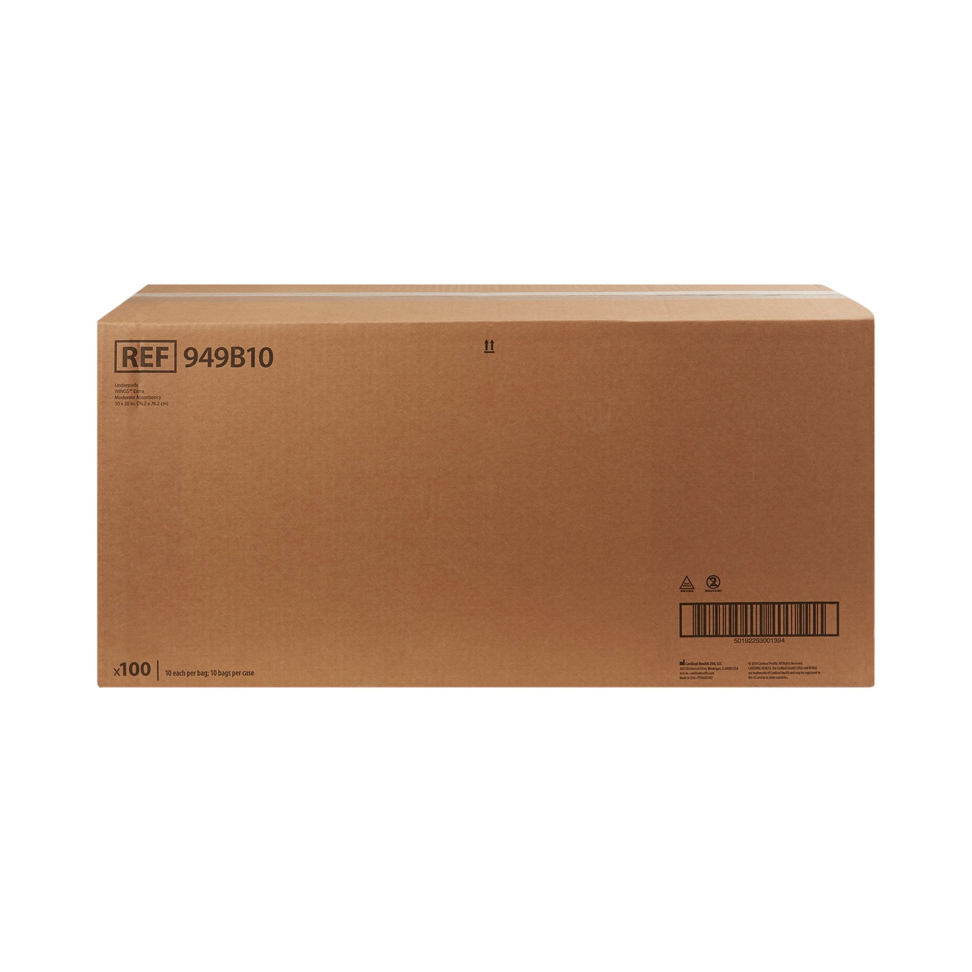 Simplicity Extra Underpad, Disposable, 30 X 30 Inch, Moderate Absorbency, Blue (1 Unit)