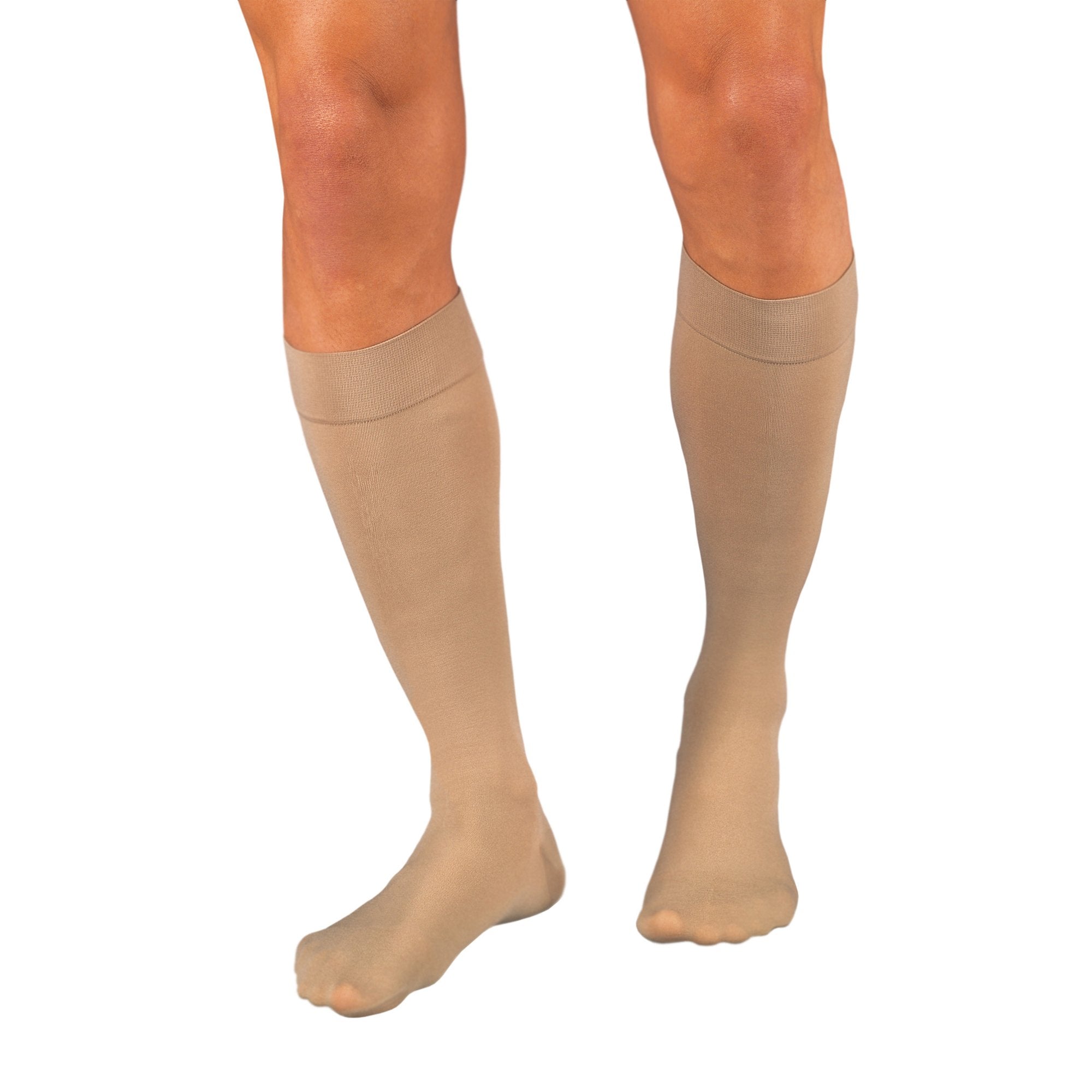 Relief® Compression Knee-High Stockings, Large, Beige (1 Unit)