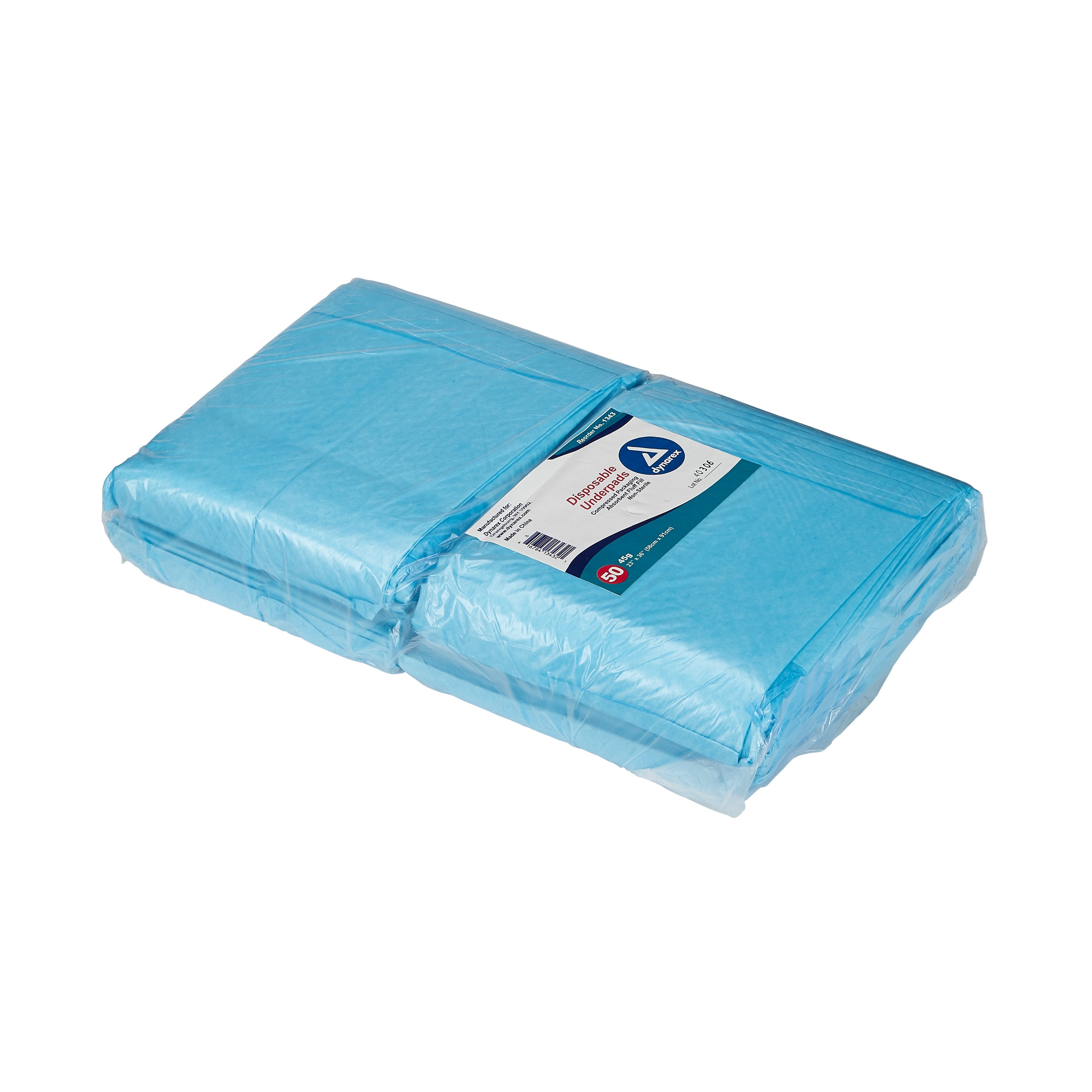 dynarex® Absorbent Fluff Fill Underpad, 23 x 36 Inch (50 Units)