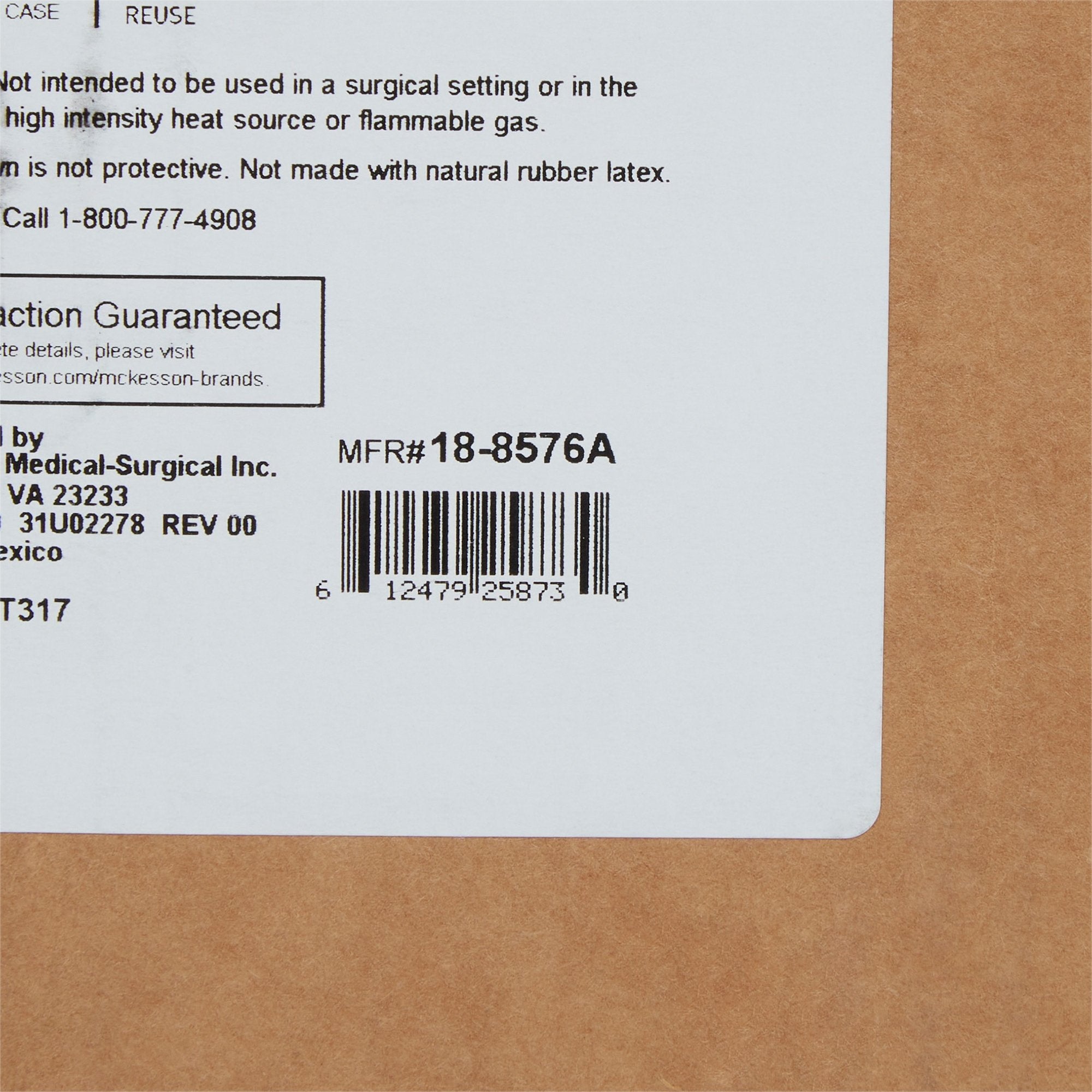 McKesson Open Back Over-the-Head Protective Procedure Gown, Universal, Blue (75 Units)