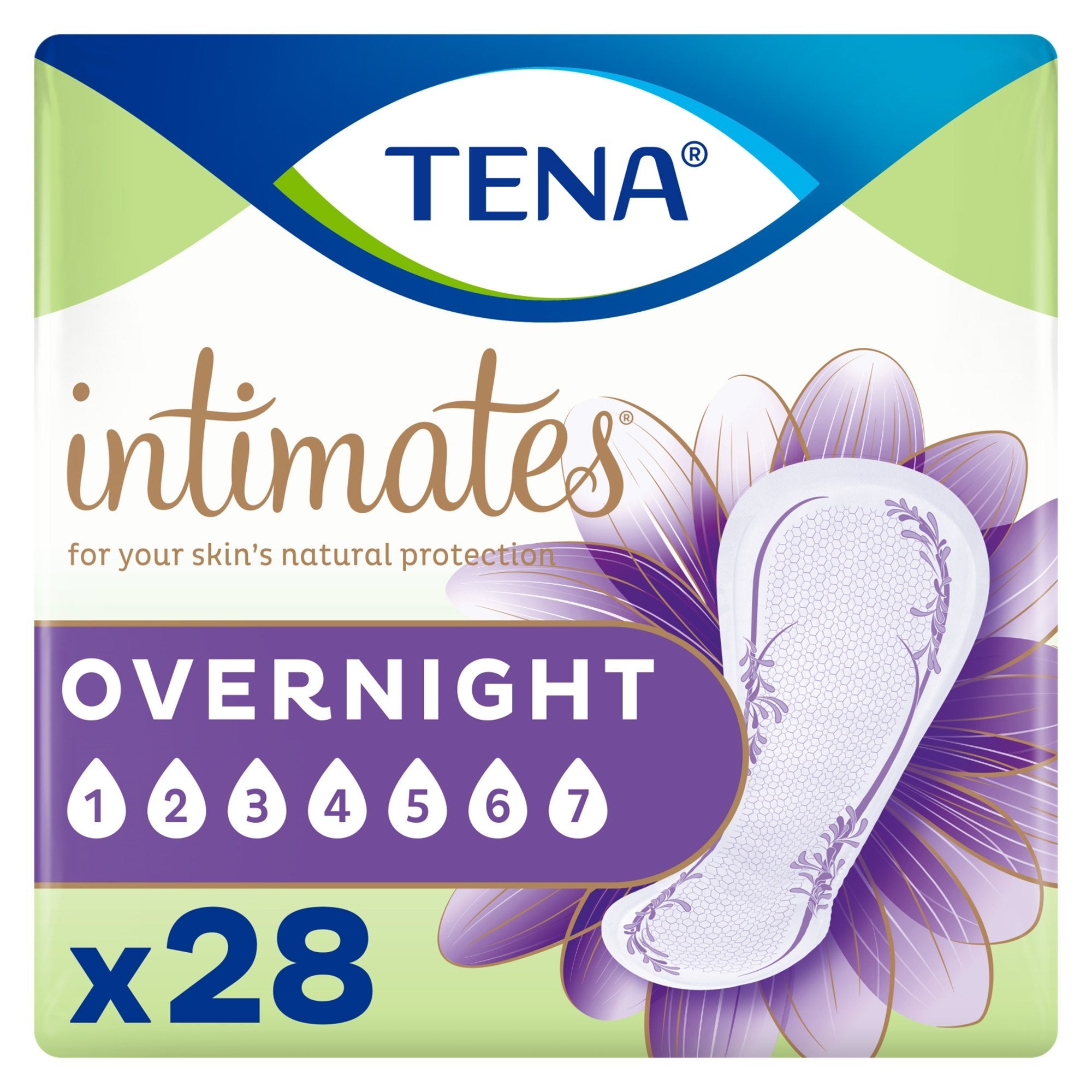 Tena Intimates Overnight Bladder Control Pads, 16" Extra Coverage