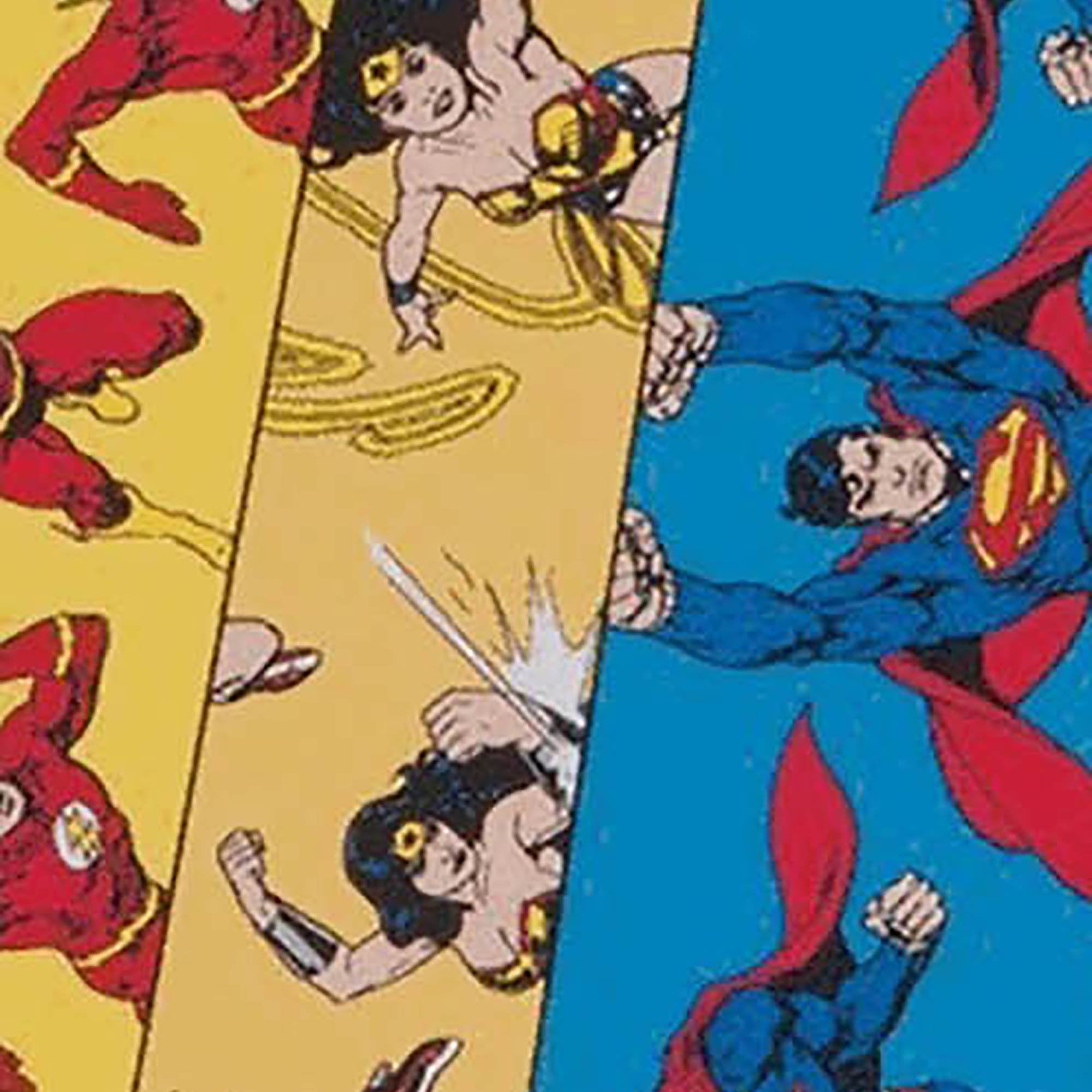 American® White Cross Stat Strip® Superman/Wonder Woman/Flash Kid Design Adhesive Strip, ¾ x 3 Inch (1 Unit)