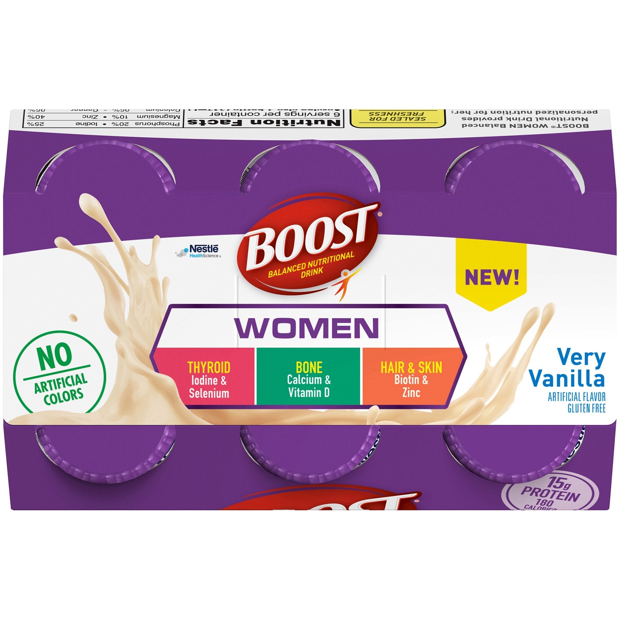 Boost® Women Vanilla Balanced Nutritional Drink, 8 oz. Bottle (6 Units)
