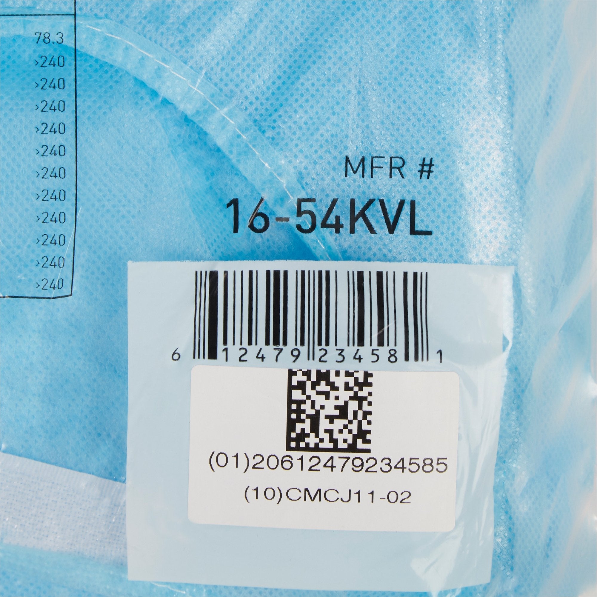 McKesson Full Back Chemotherapy Procedure Gown, Large (10 Units)