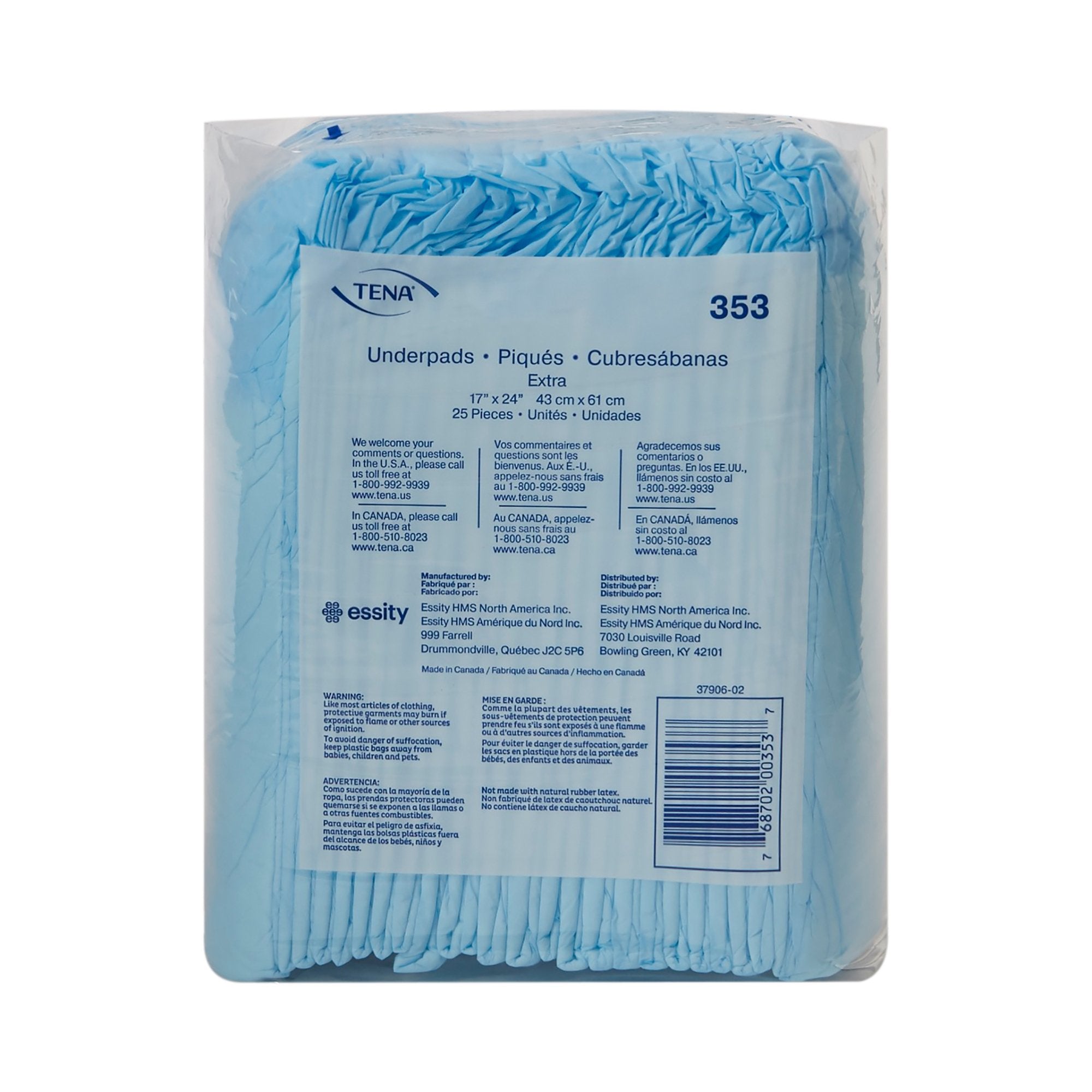 Tena® Extra Underpad, 17 x 24 Inch (1 Unit)