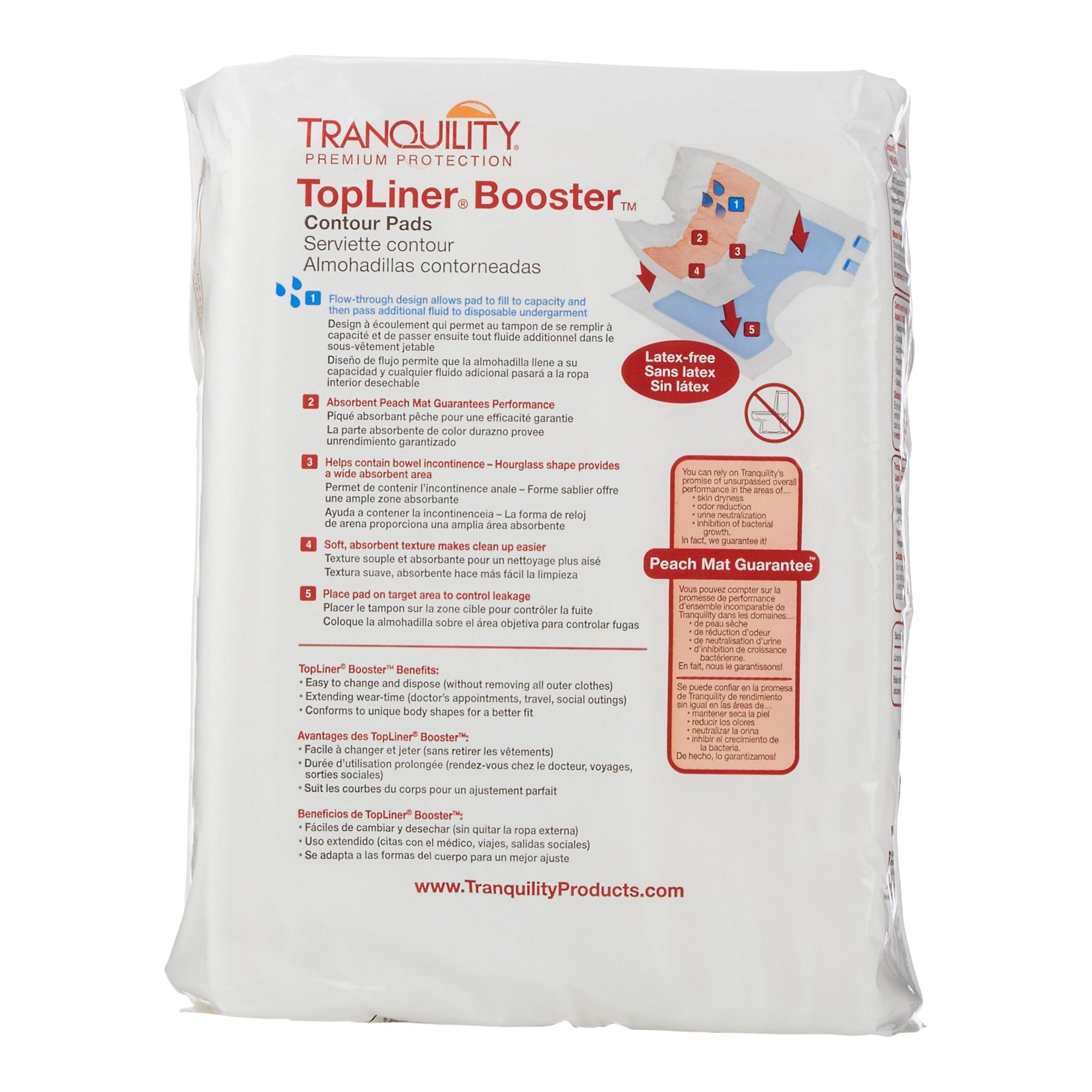 Tranquility Top Liner Booster Pad 13.5x21.5" - Heavy Absorbency Incontinence Aid