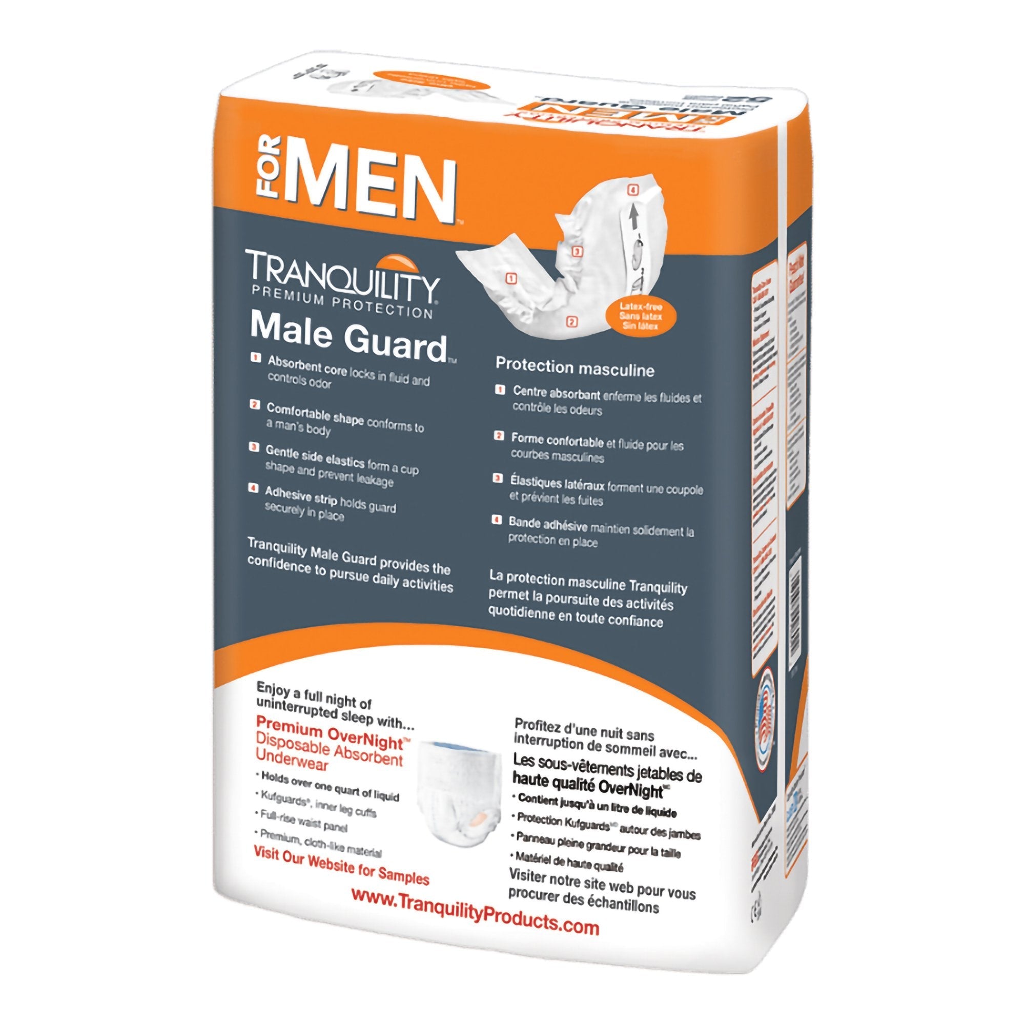 Tranquility® Male Guard™ Bladder Control Pad, 12¼-Inch Length (52 Units)