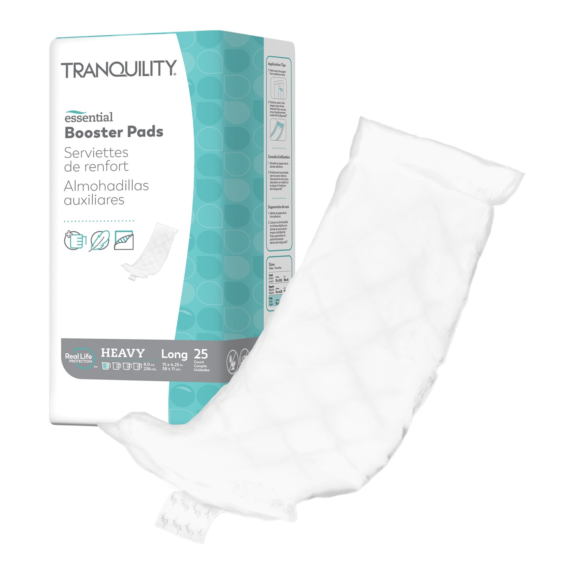 Select® Incontinence Booster Pad, 15-Inch Length (25 Units)