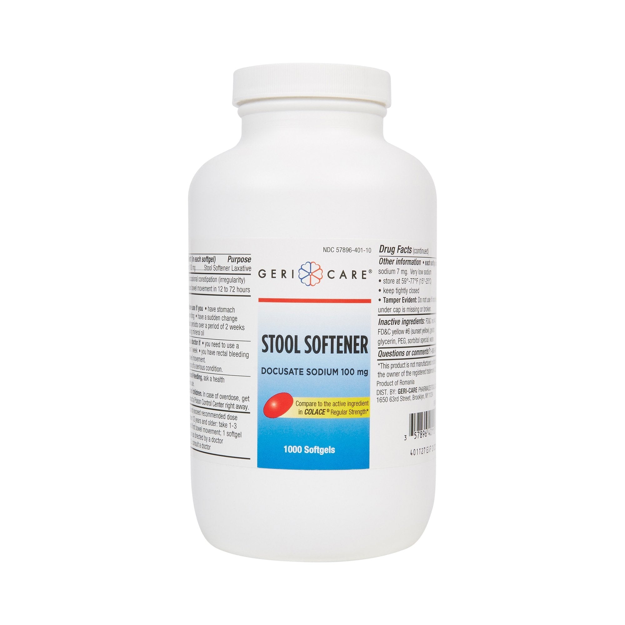 Geri-Care® Docusate Sodium Stool Softener (1 Unit)