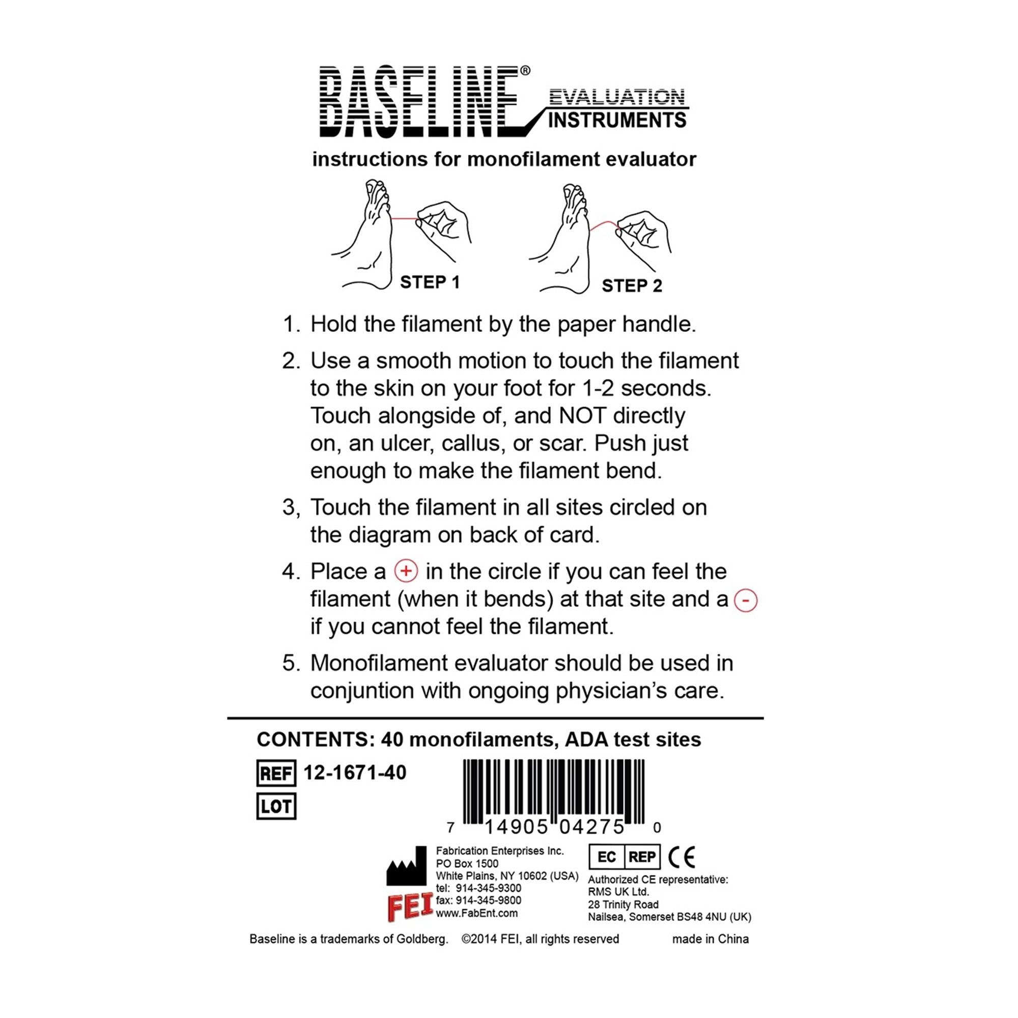 Baseline® Tactile™ Monofilaments (40 Units)