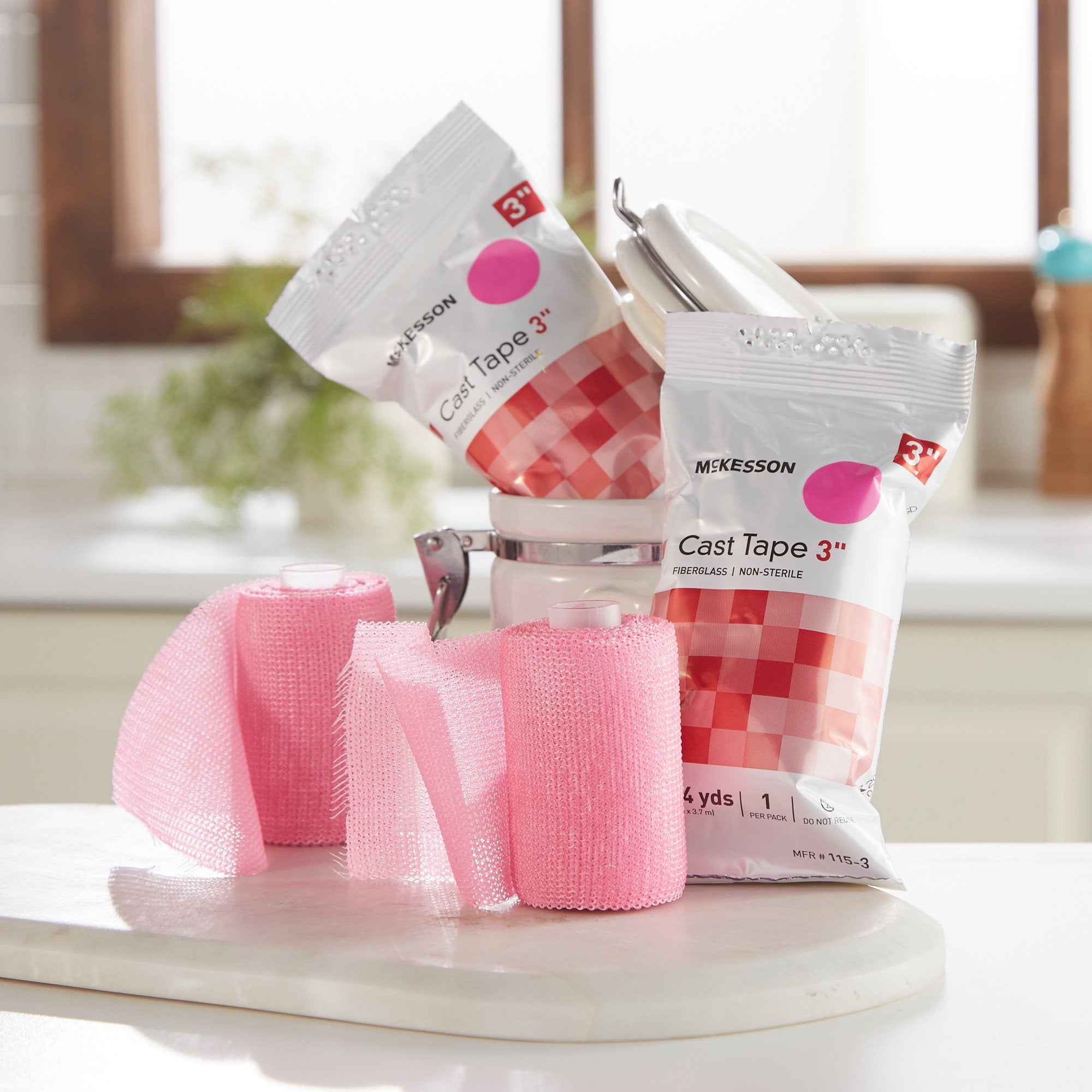 McKesson Pink Cast Tape, 3 Inch x 4 Yard (10 Units)