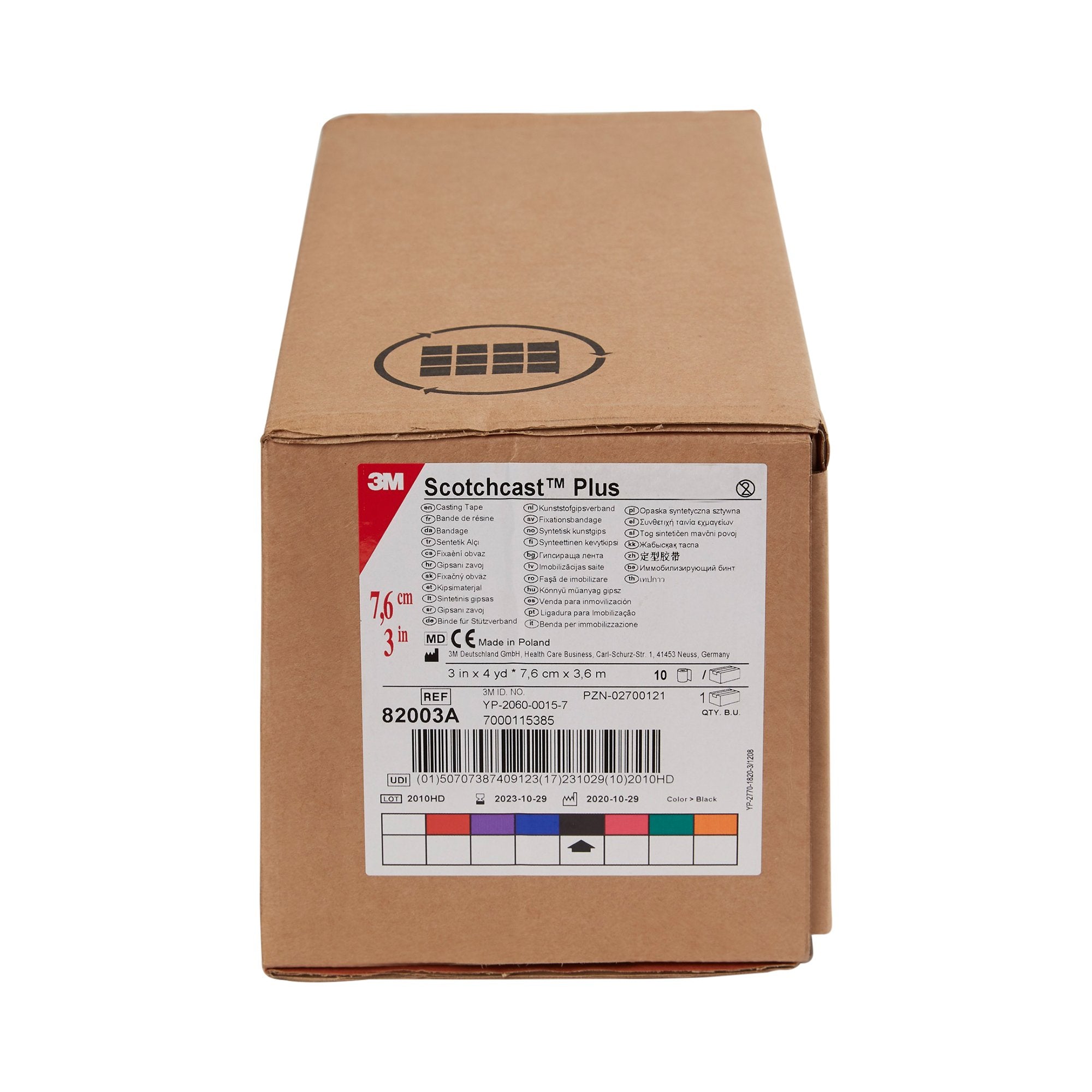 3M™ Scotchcast™ Plus Black Cast Tape, 3 Inch x 4 Yard (10 Units)