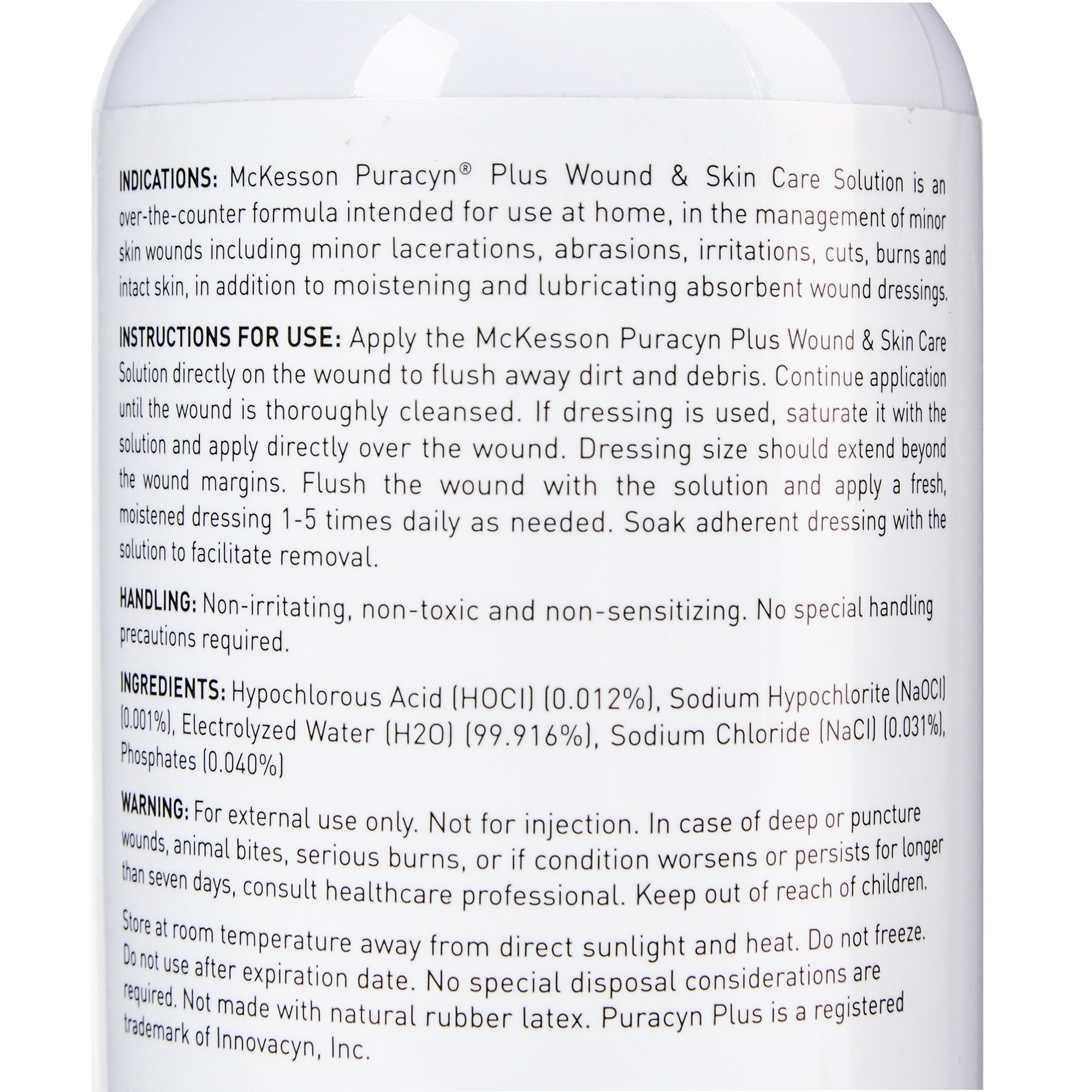 McKesson Puracyn® Plus Wound Irrigation Solution, 16.9 oz. Spray Bottle (1 Unit)