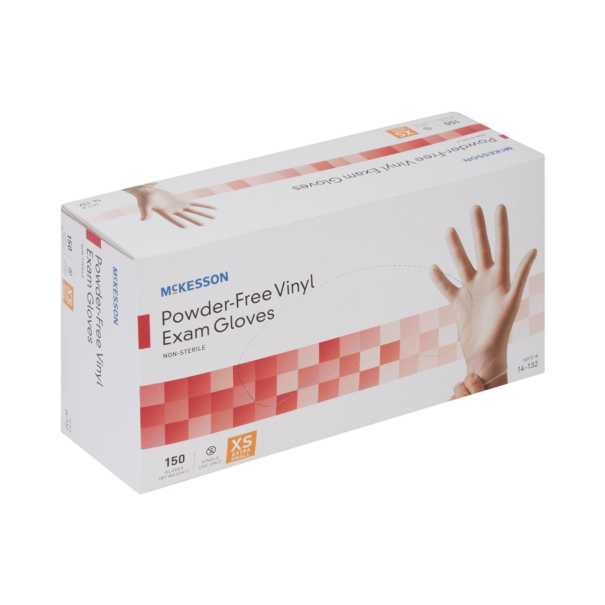 McKesson Vinyl Exam Glove, Extra Small, Clear (150 Units)