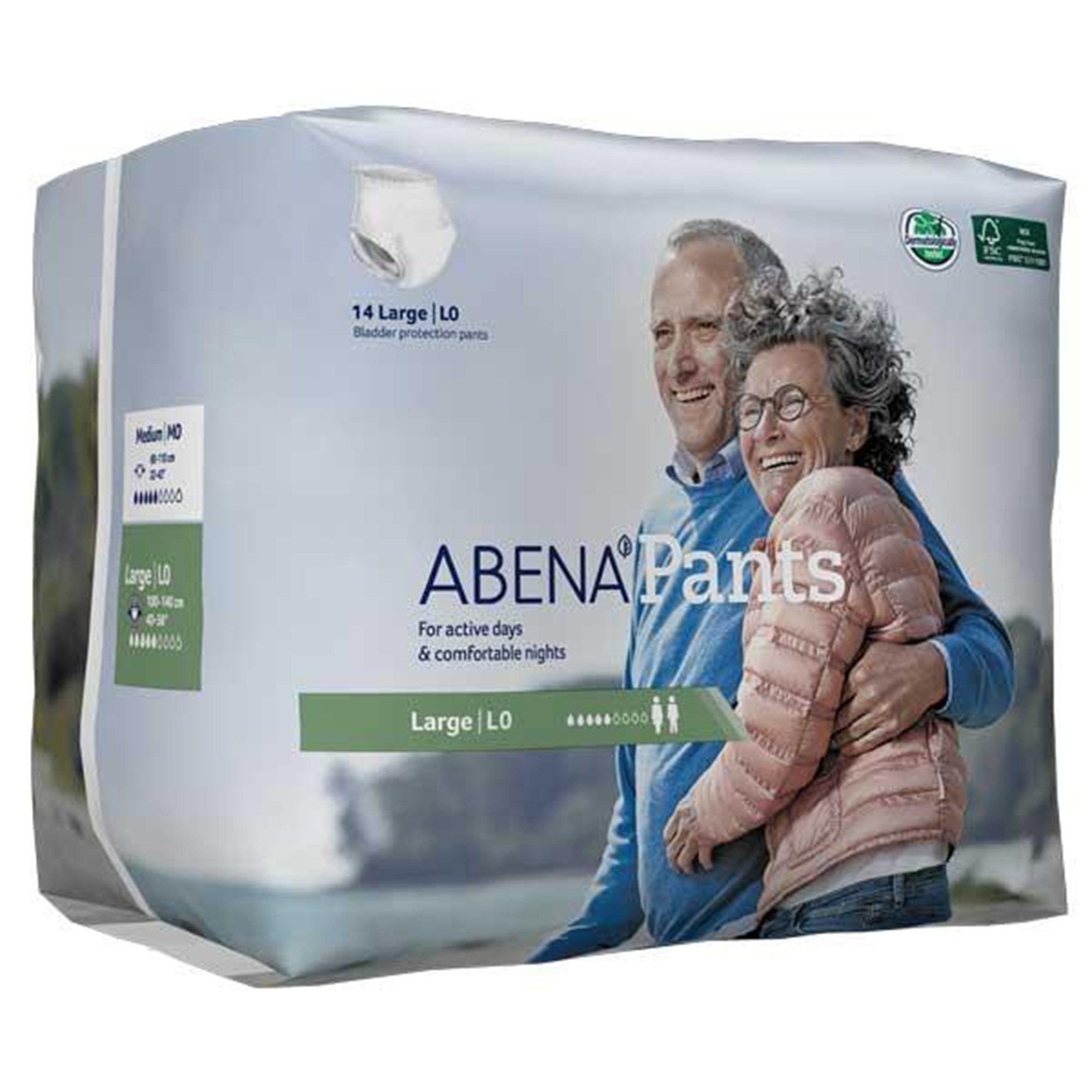 Abena® Pants L0 Absorbent Underwear, Large (14 Units)