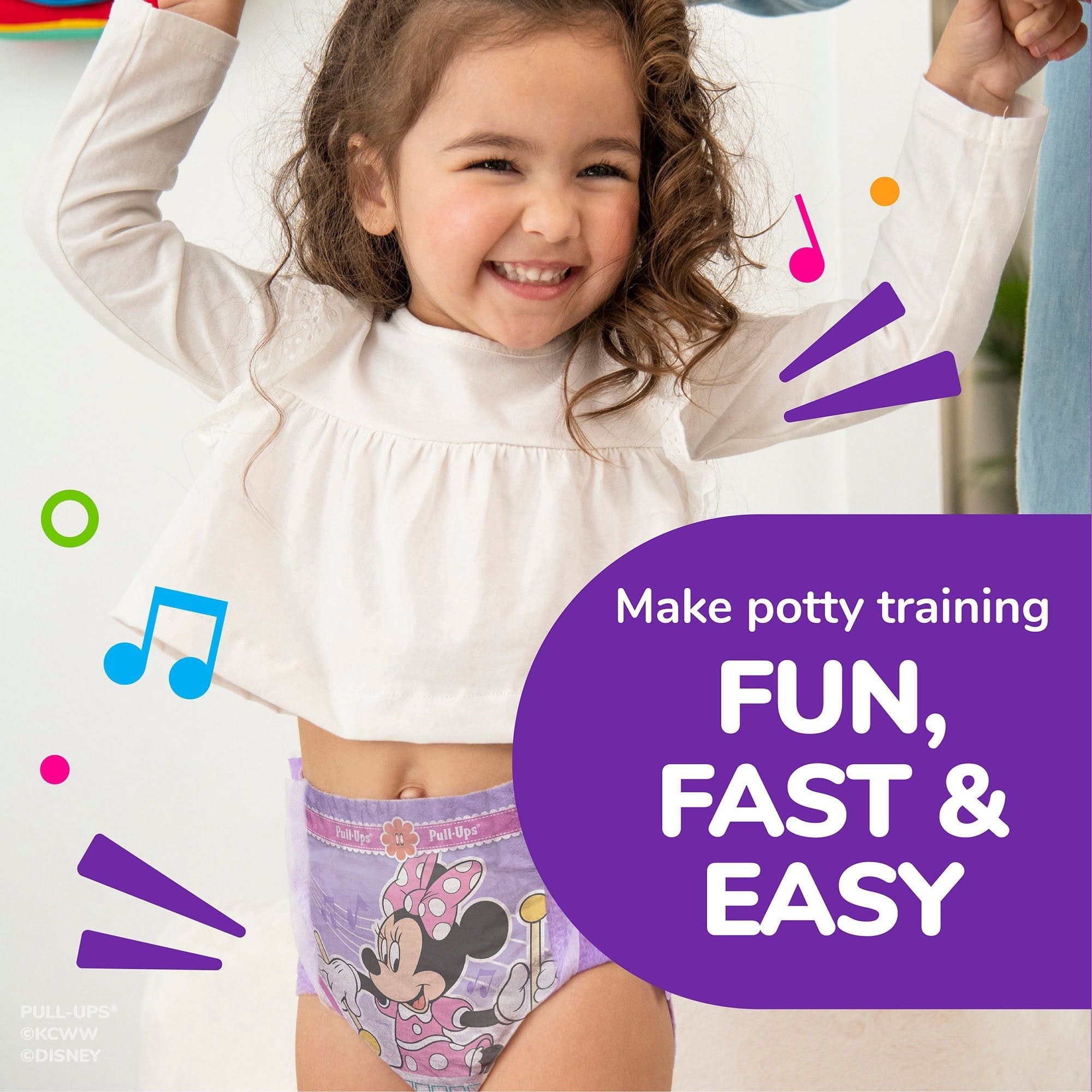 Pull-Ups® Learning Designs® for Girls Training Pants, 4T to 5T (17 Units)