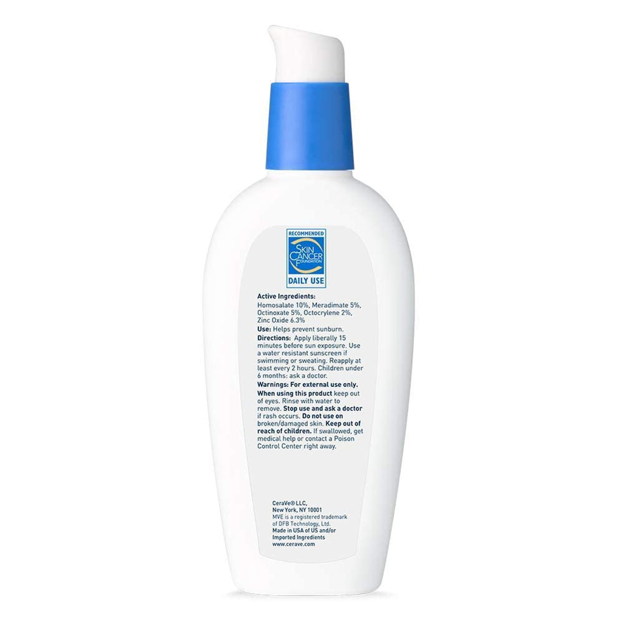 Facial Moisturizer with Sunscreen CeraVe® AM 3 oz. Pump Bottle Unscented Lotion (1 Unit)