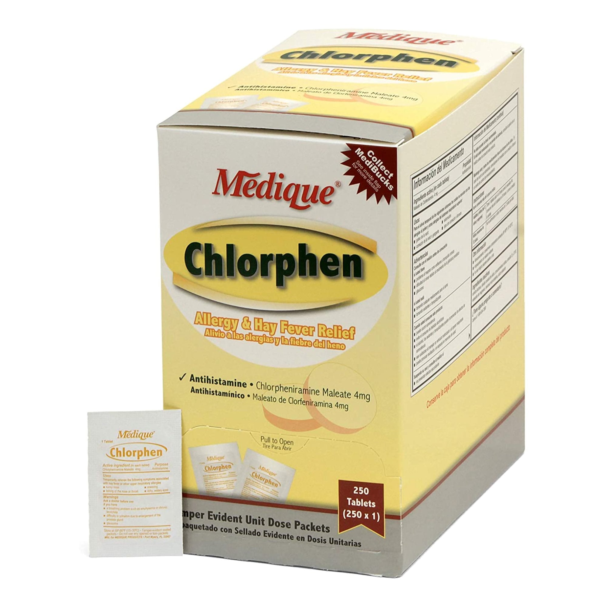 Chlorphen Chlorpheniramine Maleate Allergy Relief (250 Units)