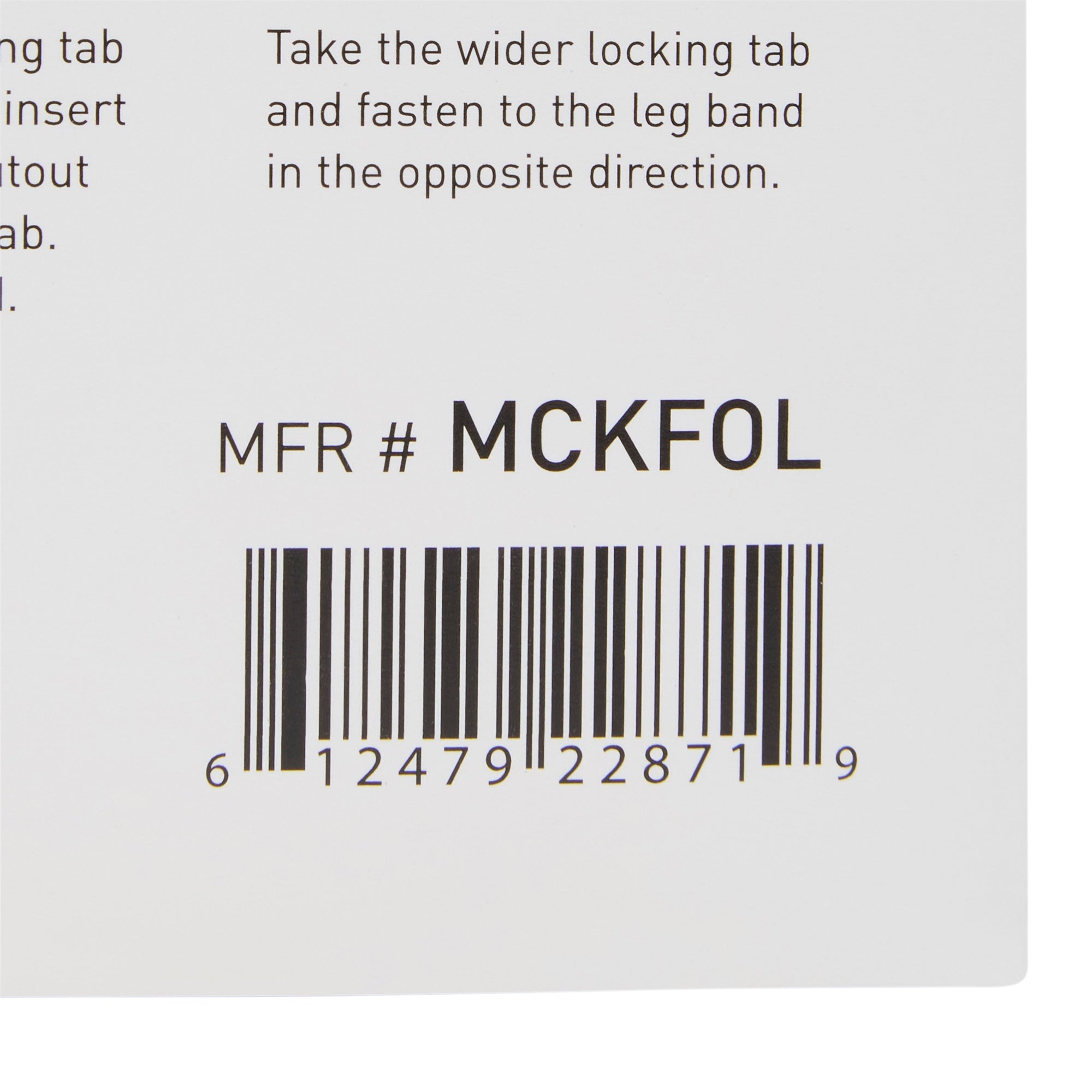McKesson Foley Catheter Holder Leg Strap, 2x24" Dual-Locking - 100 Pack