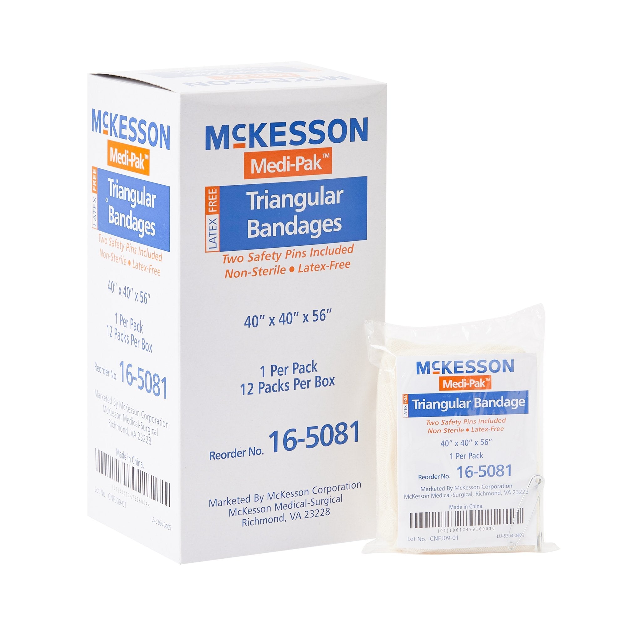 McKesson Triangular Bandage, 40 x 40 x 56 Inch (72 Units)