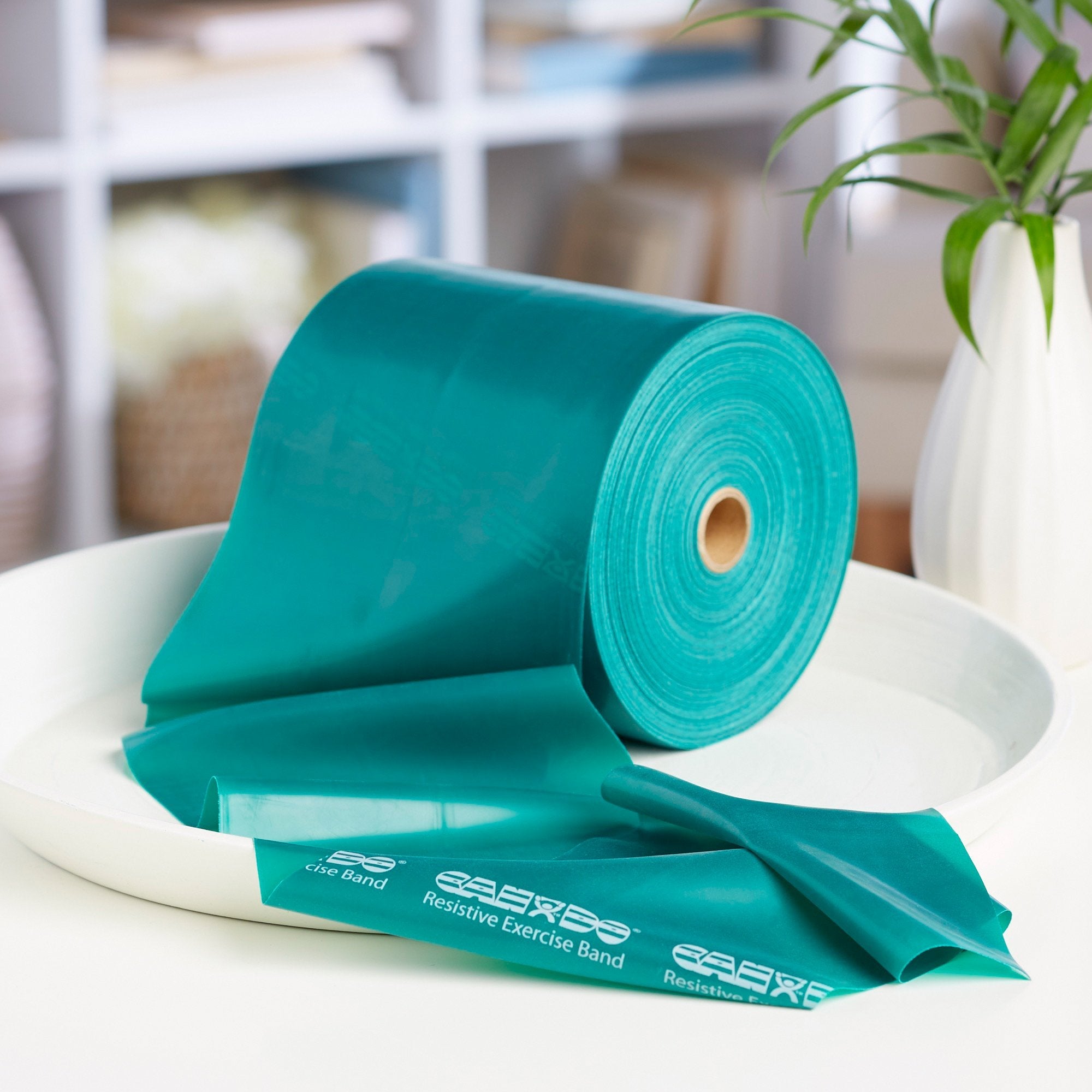 McKesson Exercise Resistance Band, Green, 5 Inch x 50 Yard, Medium Resistance (1 Unit)