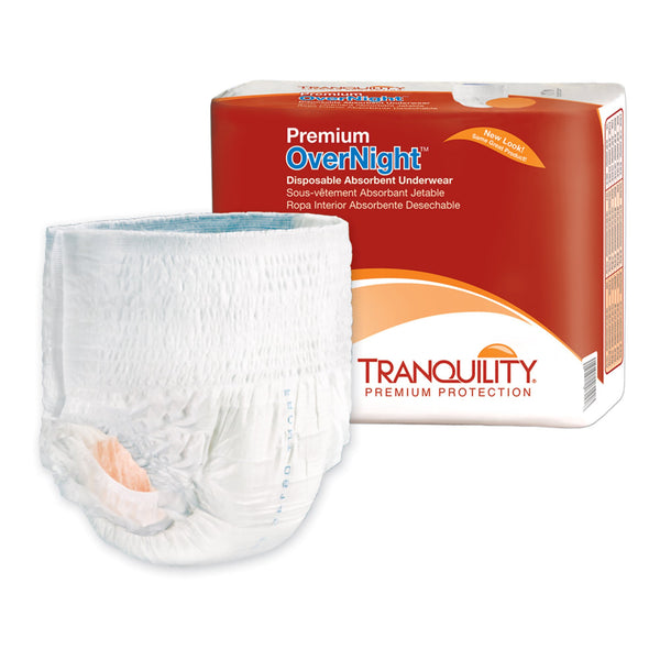 Tranquility® Premium OverNight™ Unisex Adult Absorbent Underwear - for a leak-free, comfortable sleep
