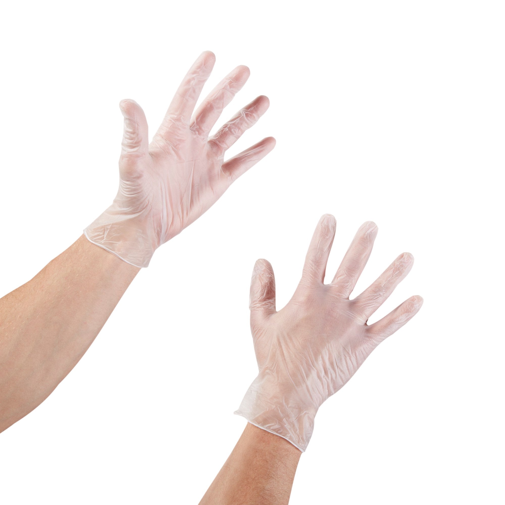 McKesson Large Vinyl Exam Gloves - Clear, Powder-Free (150 Pack)