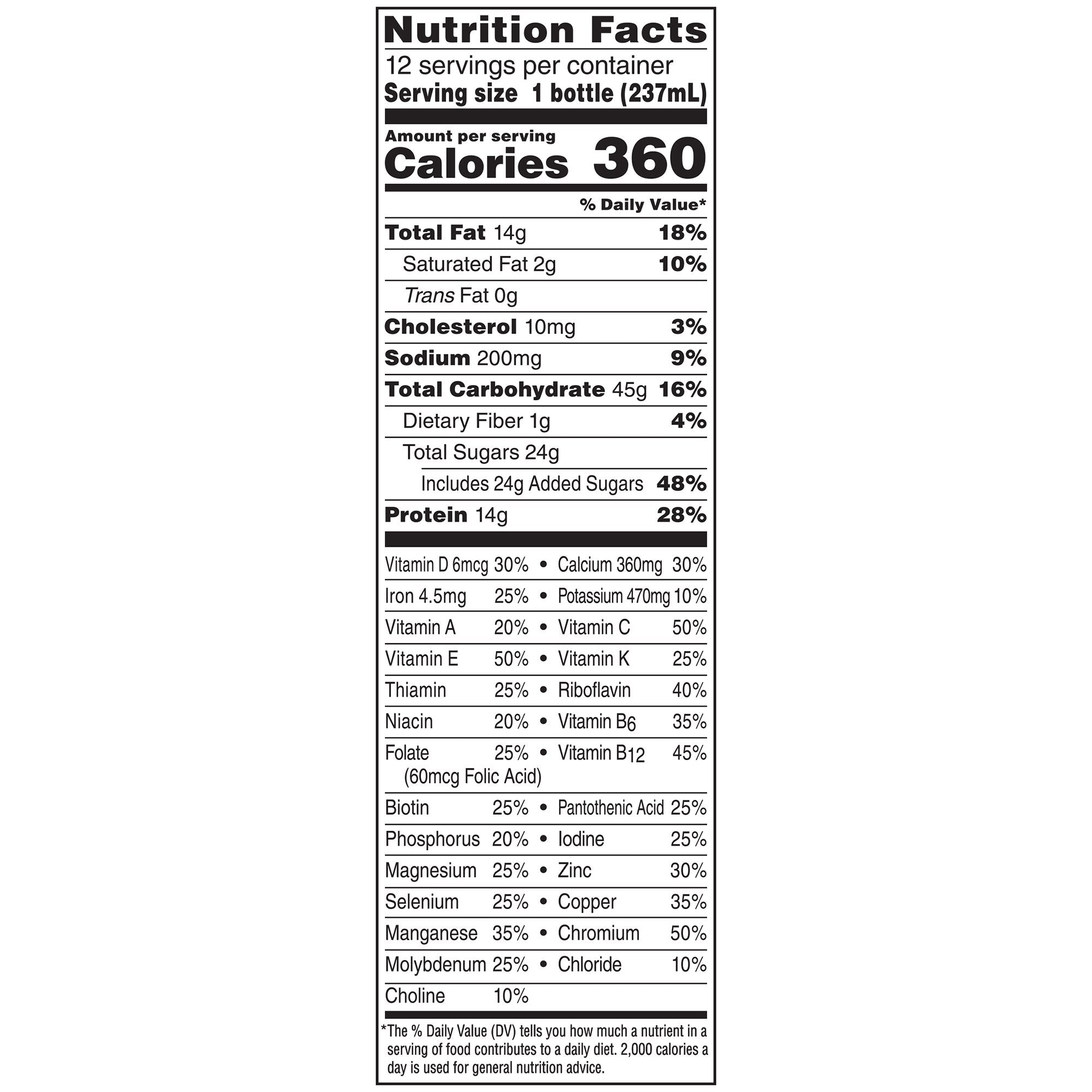 Boost Plus® Chocolate Nutrition Drink, 8oz - Muscle & Bone Support (12 Pack)