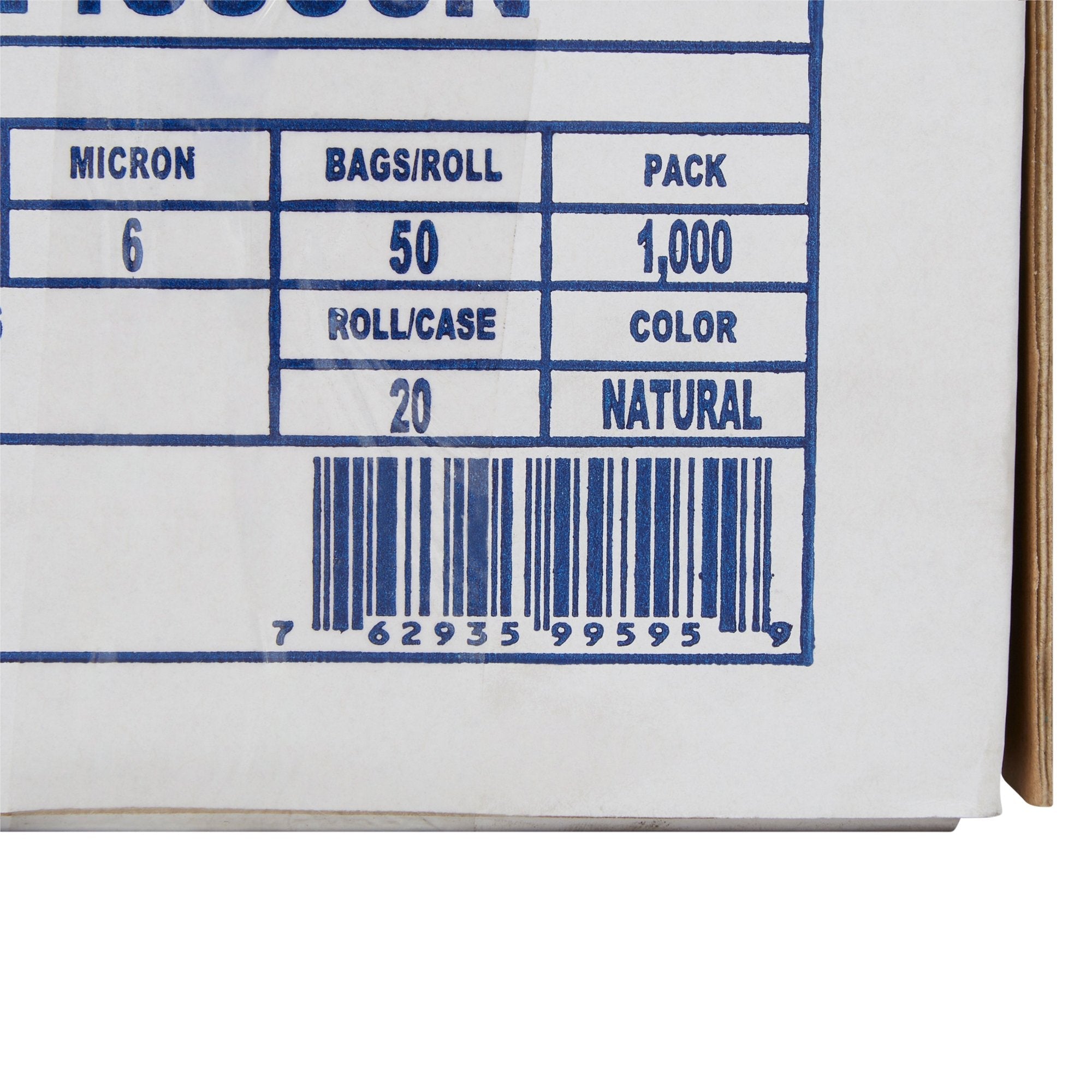 McKesson Light Duty Clear Trash Bag, 15 gal, 6 Mic (1000 Units)