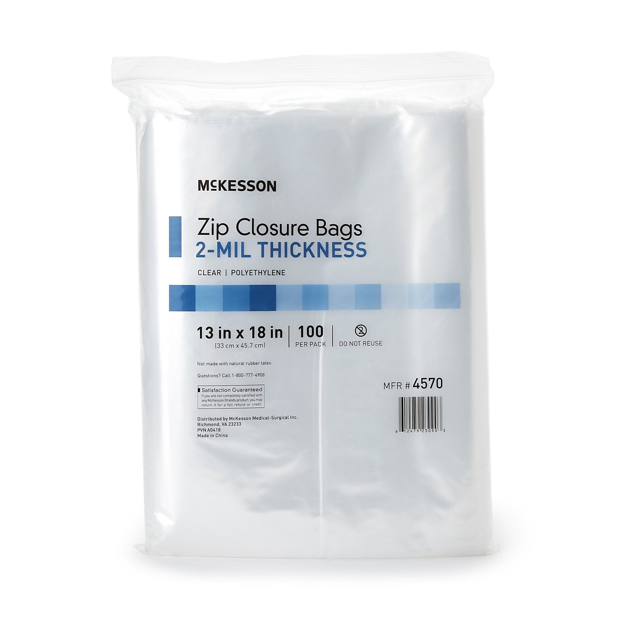 McKesson Zip Closure Bag, 13 x 18 in. (100 Units)