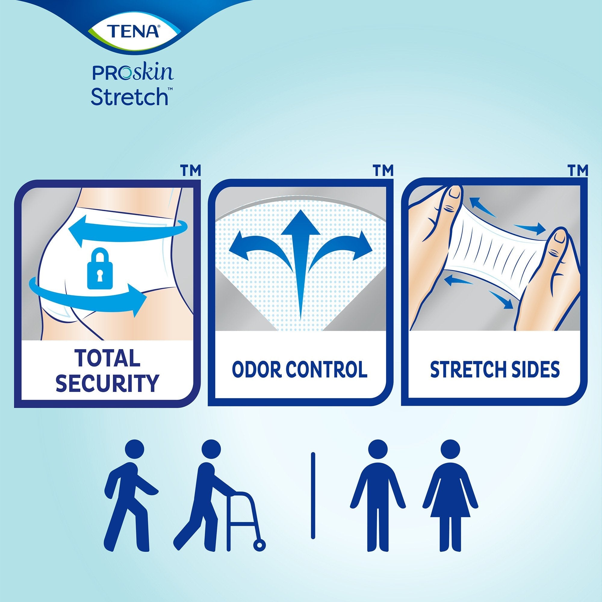 Tena Stretch Ultra Incontinence Briefs, XXL - 32 Pack, Breathable Comfort