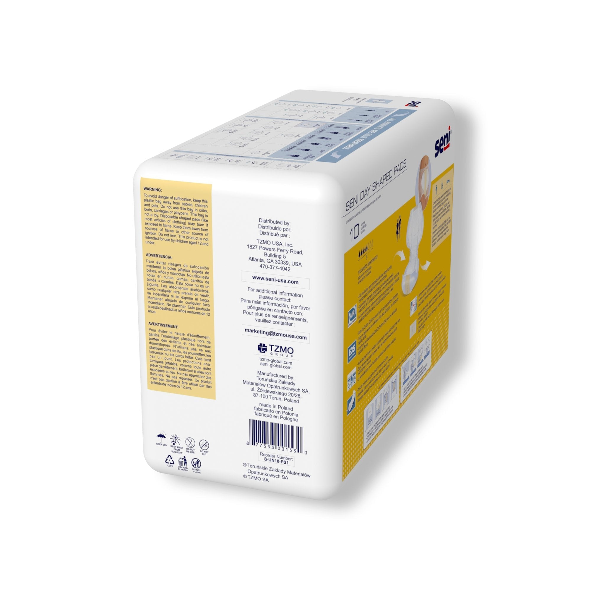 Seni® Day Shaped Pads (10 Units)