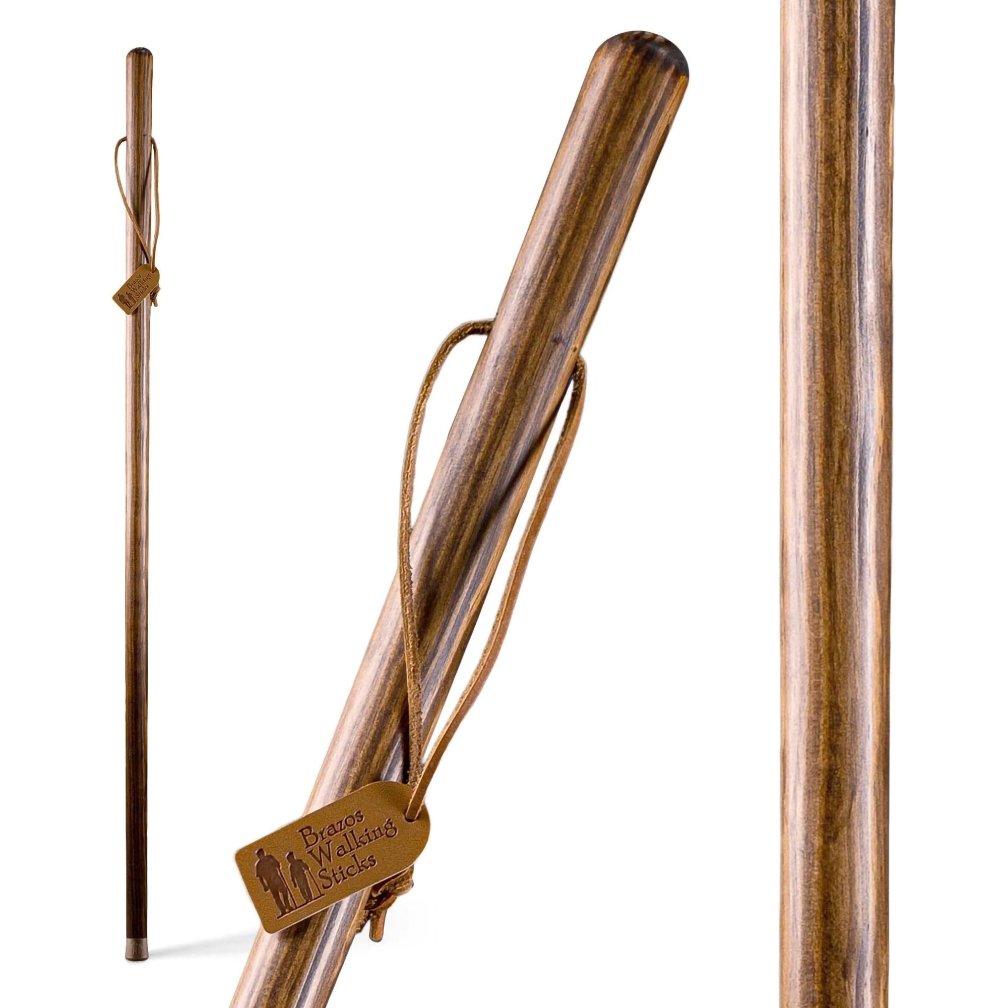 Brazos™ Traditional Straight Pine Handcrafted Walking Stick, 48-Inch, Brown (1 Unit)
