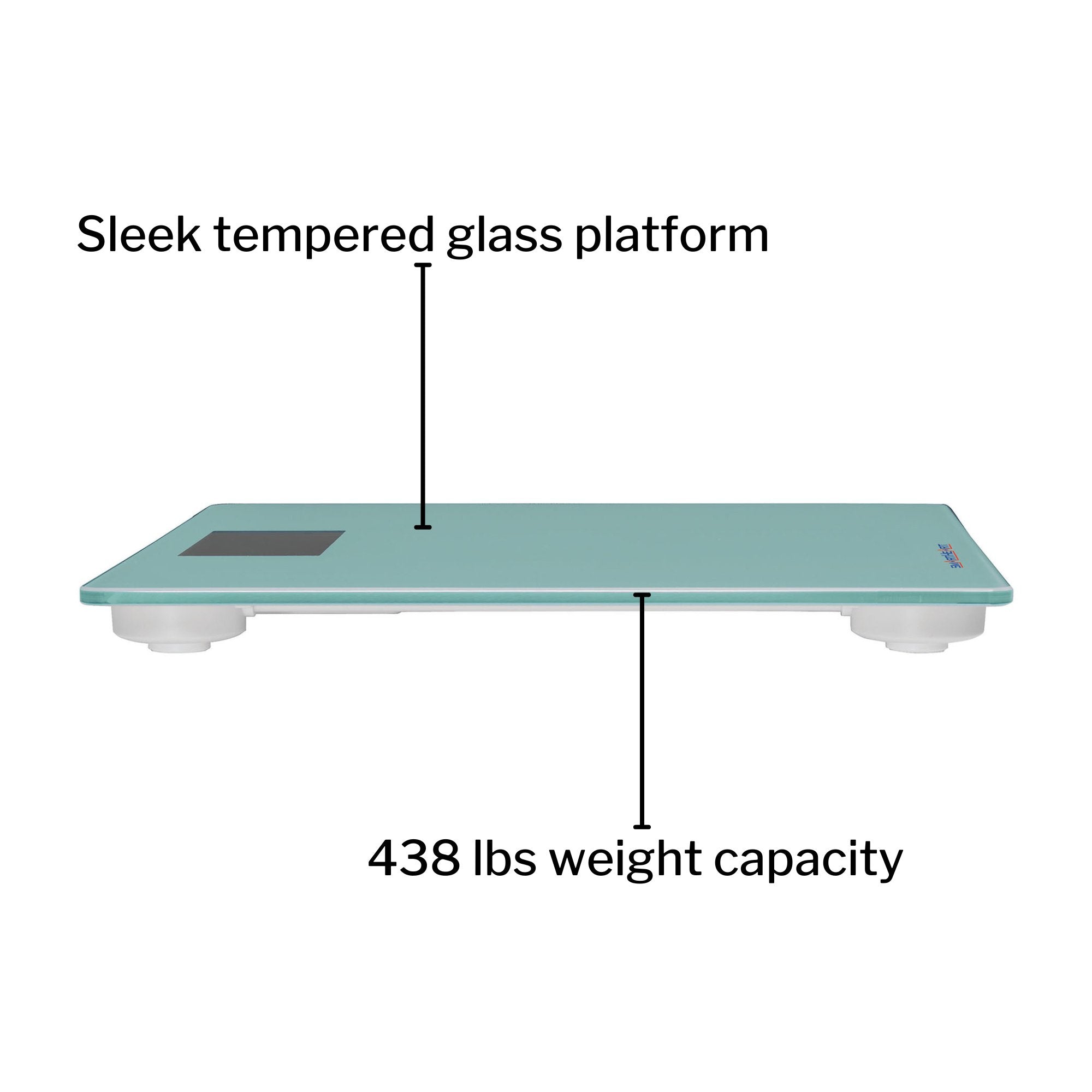 SmartHeart Digital Scale, Bathroom Floor Body Scale, 438 lbs Capacity (6 Units)