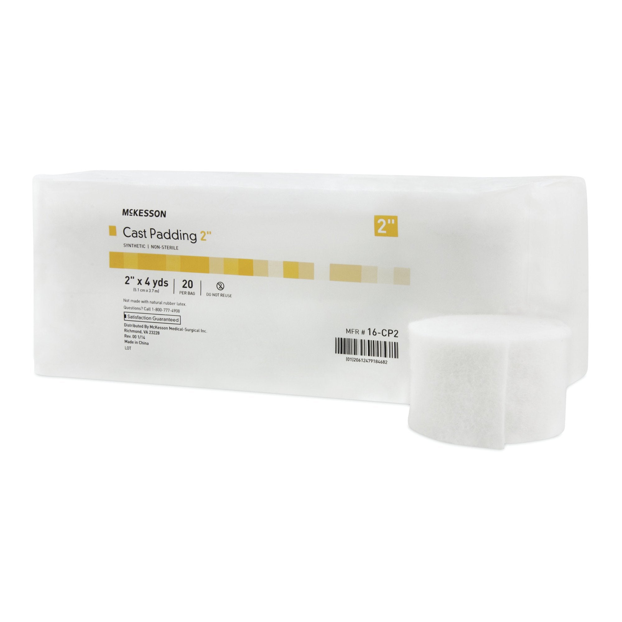 McKesson White Polyester Cast Padding, 2 Inch x 4 Yard (20 Units)
