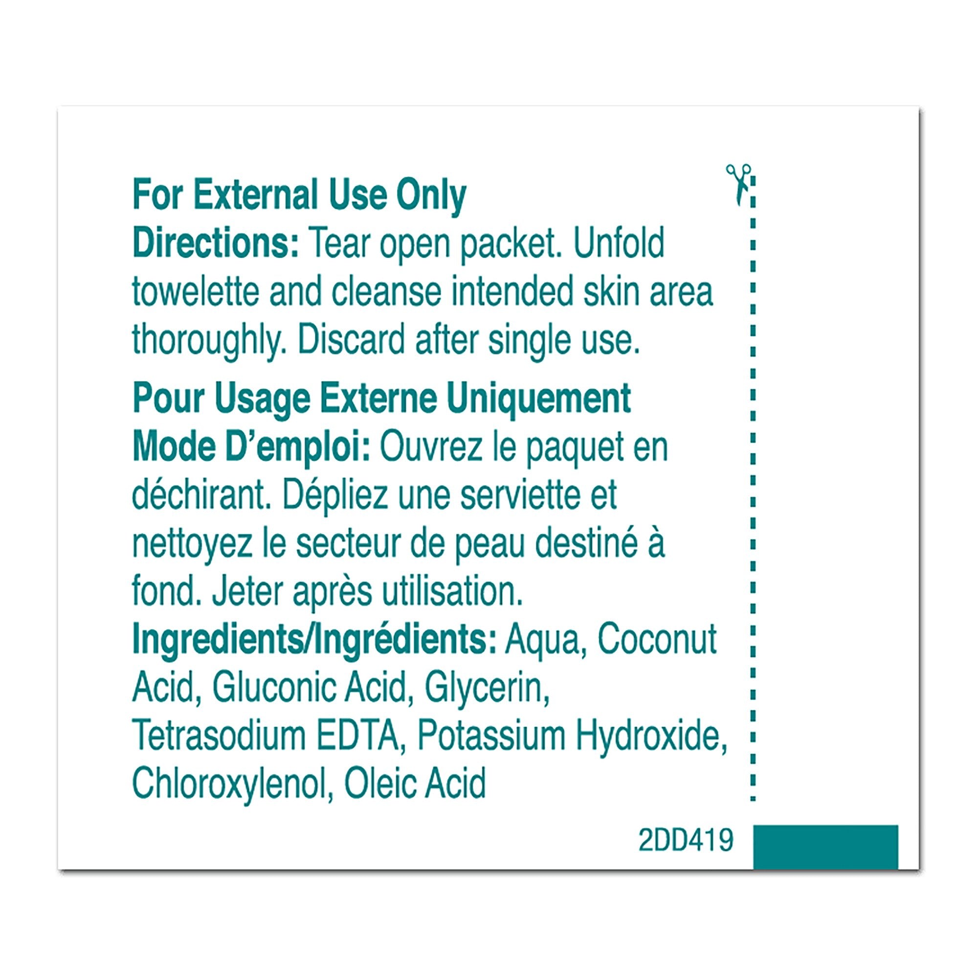PDI® Scented Castile Soap Towelettes, Individual Packet (100 Units)