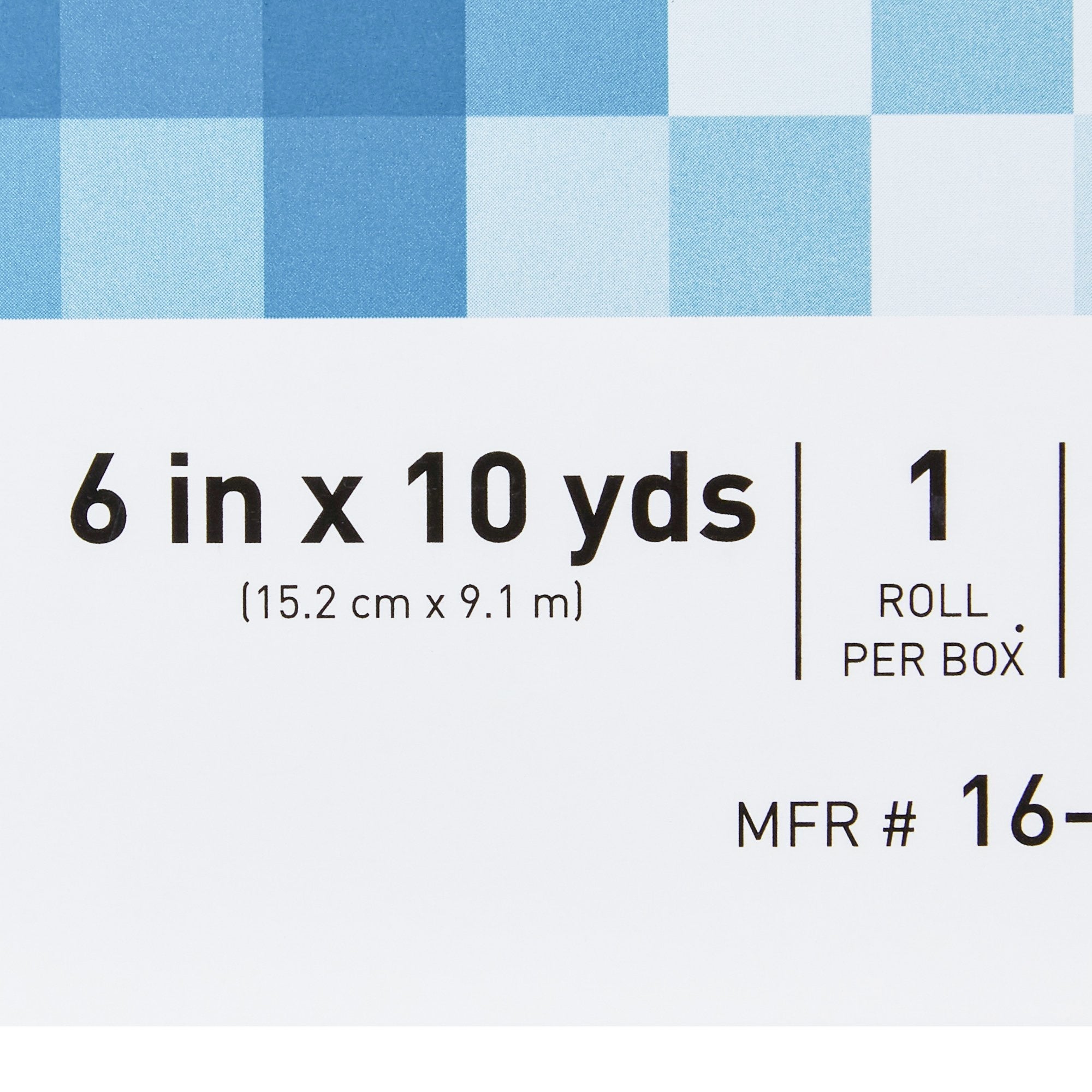 McKesson Nonwoven Fabric / Printed Release Paper Dressing Retention Tape, 6 Inch x 10 Yard, White (1 Unit)