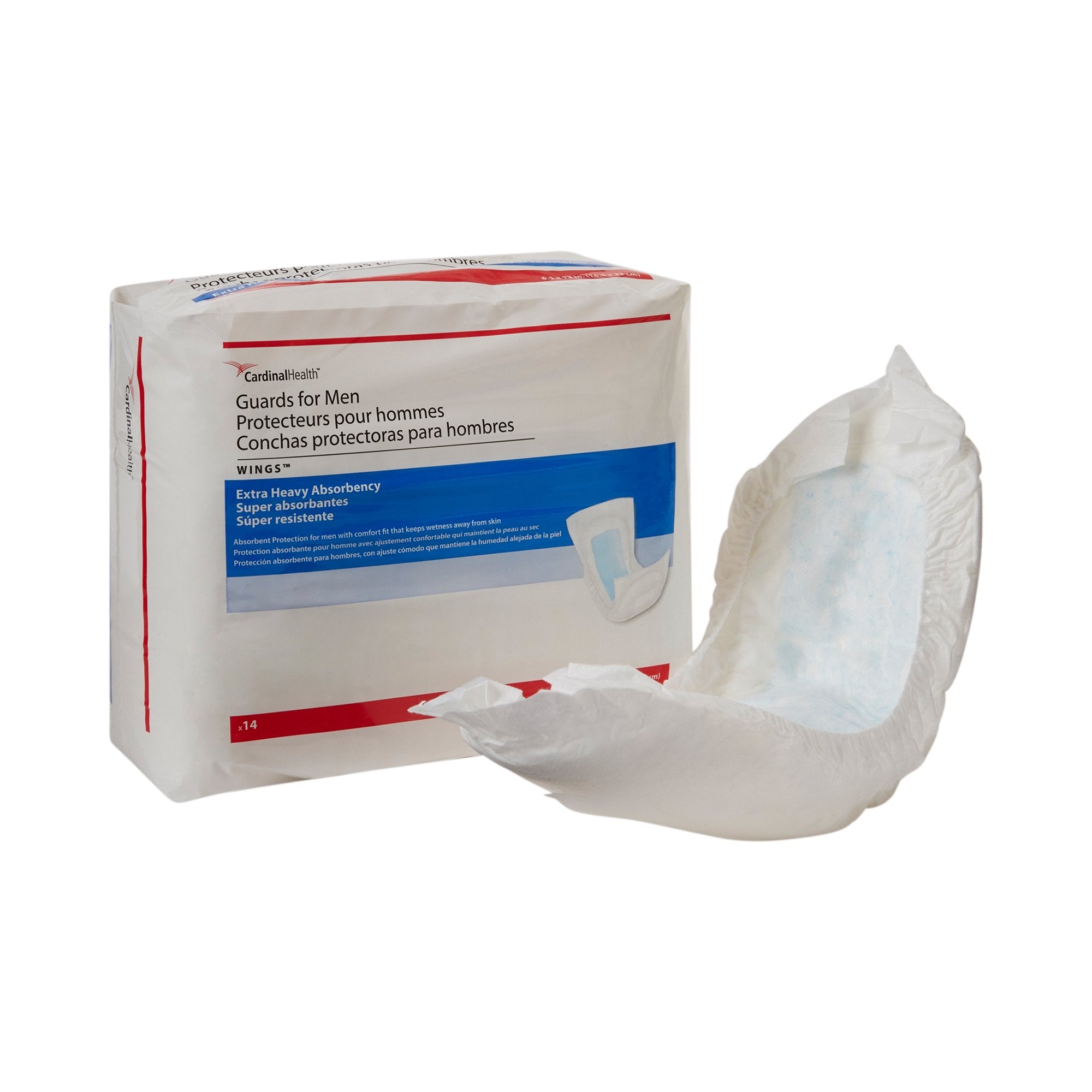 Sure Care Bladder Control Pads, Heavy Absorbency, Adult, Male, Disposable, 6-1/2 X 13 Inch (14 Units)