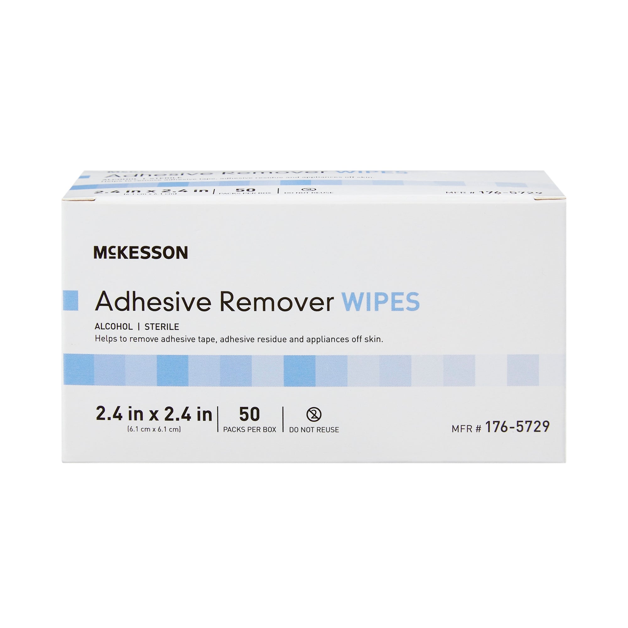 McKesson Adhesive Remover Wipes, 50-Pack, Gentle Skin Cleansing