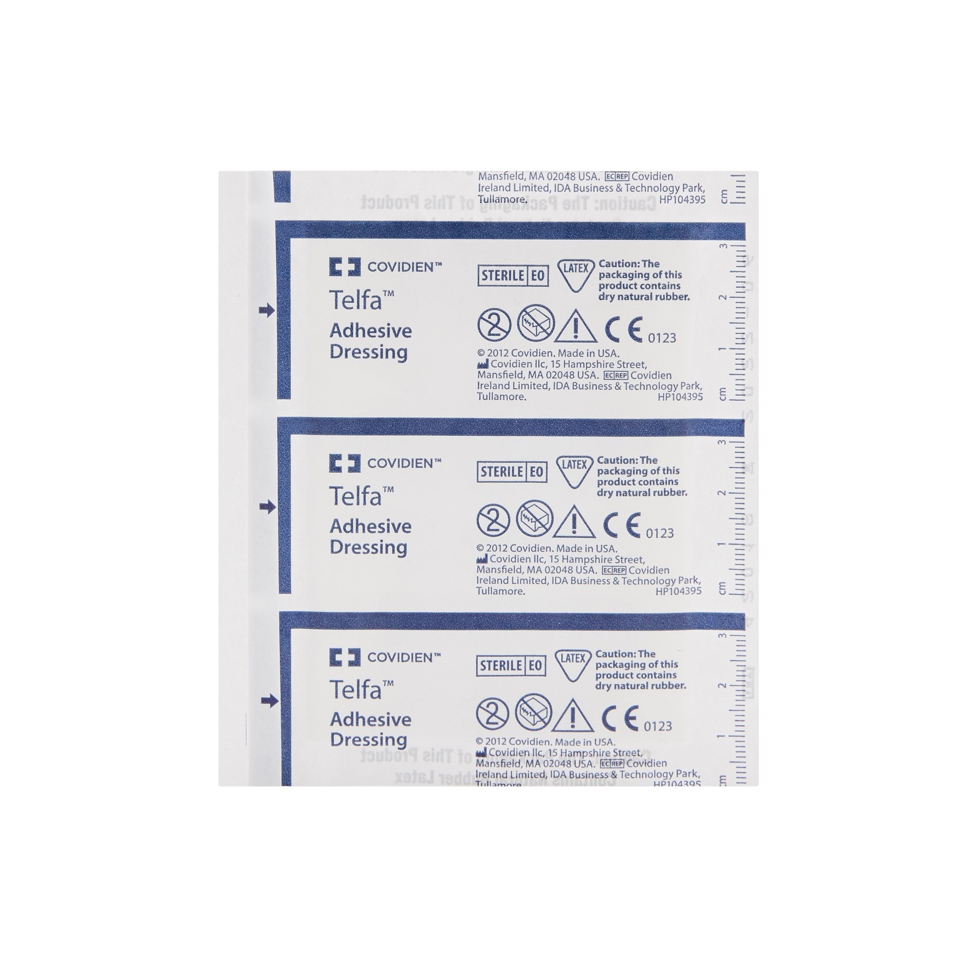 Telfa™ Adhesive Dressing, 3 x 4 Inch (100 Units)