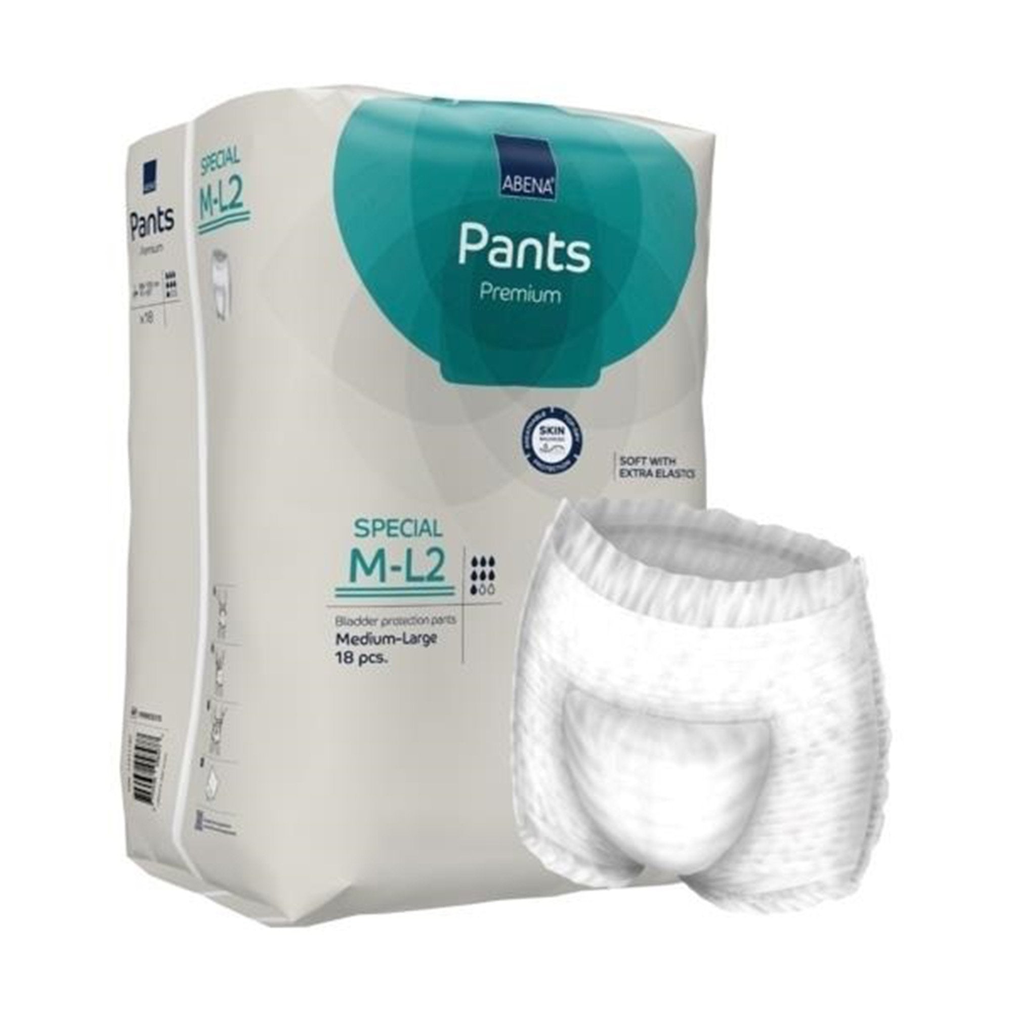 Abena® Premium Pants Special M-L2 Incontinence Brief, Medium / Large (18 Units)