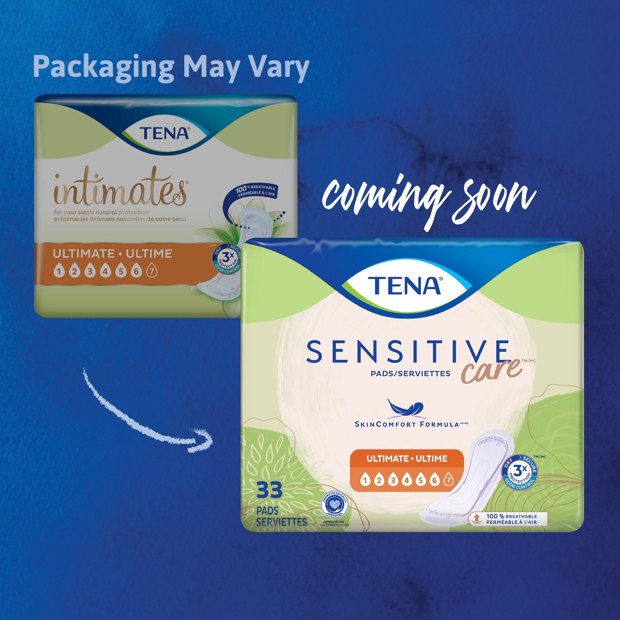 Tena Intimates Ultimate 16" Bladder Control Pads, Heavy Absorbency (33-Pack)